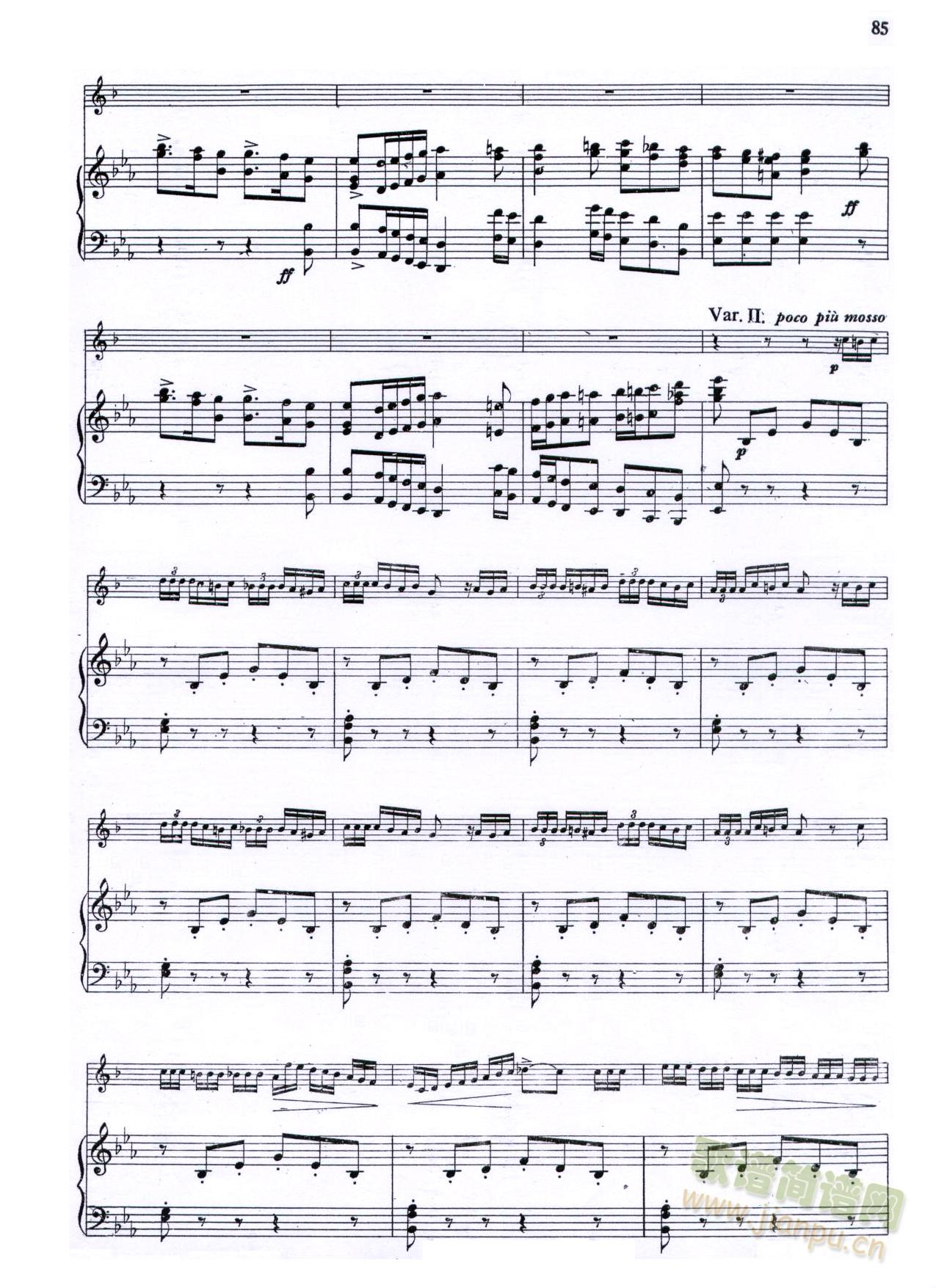 威尼斯狂欢节幻想变奏曲+钢琴伴奏(钢琴谱)1