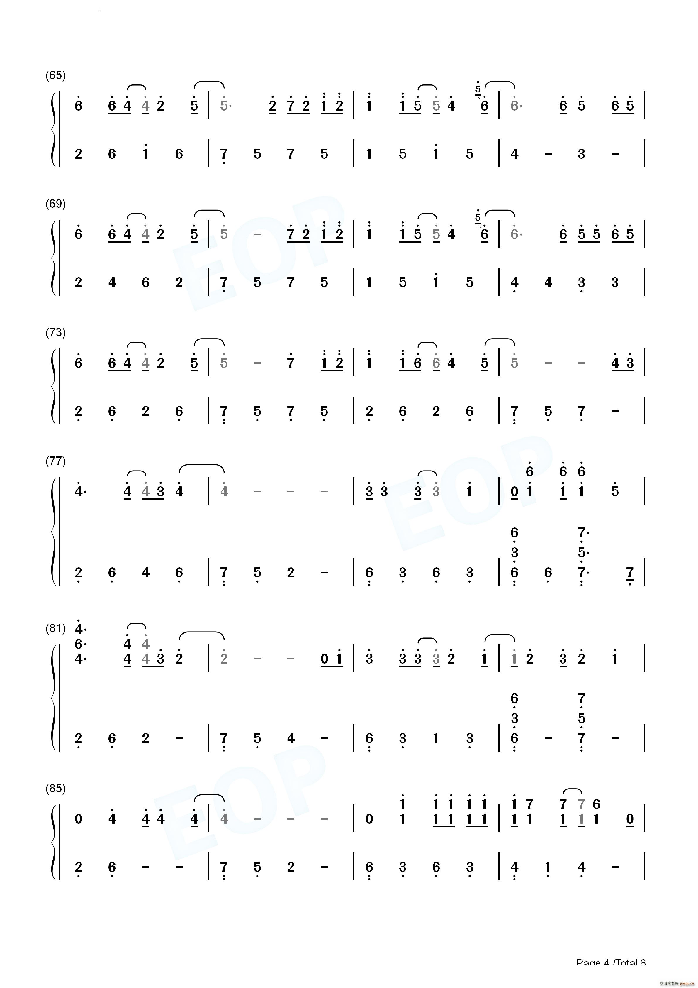 Take On Me带我走简单版(钢琴谱)11