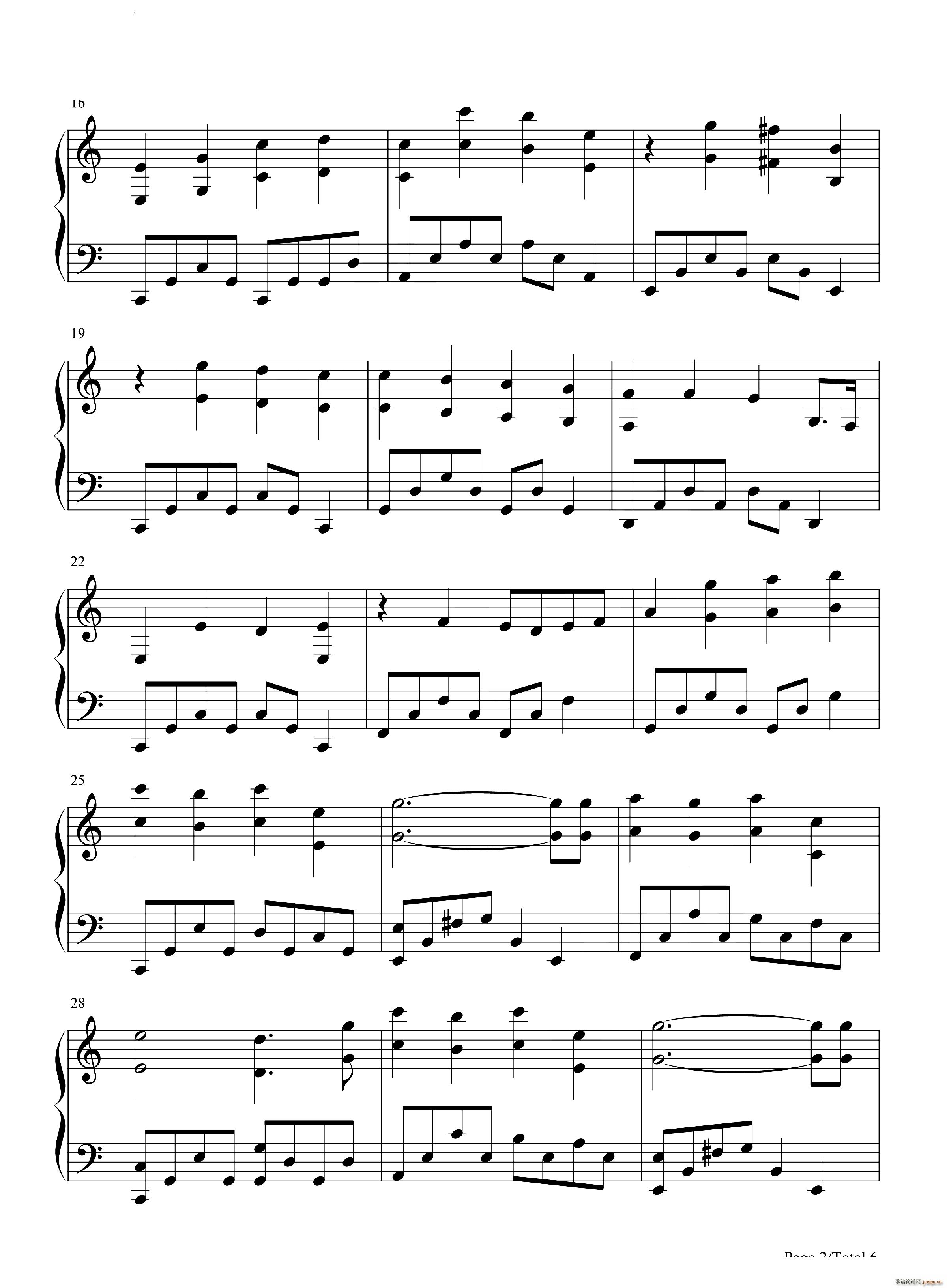 Tennessee珍珠港OST(钢琴谱)3