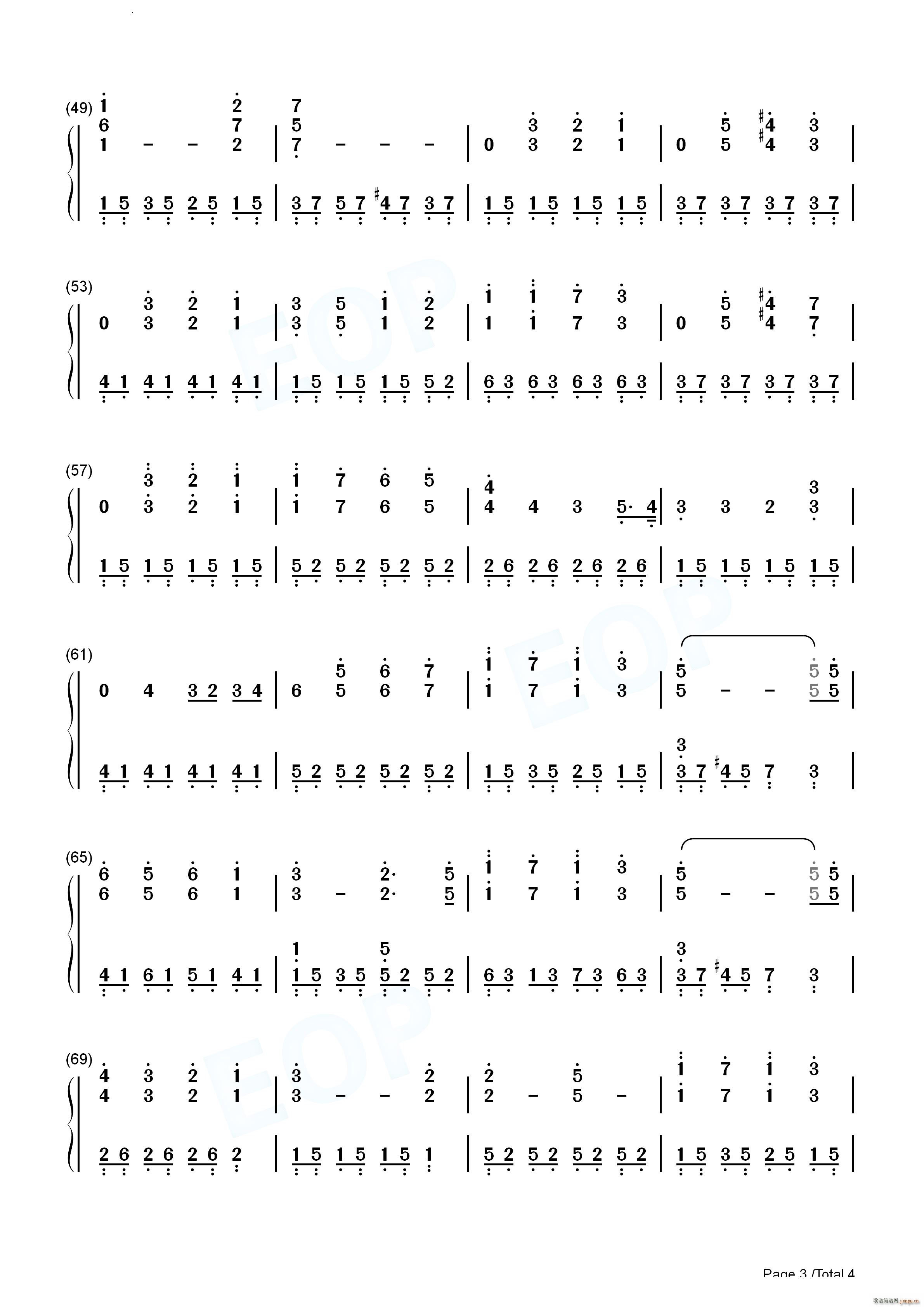 Tennessee珍珠港OST(钢琴谱)10