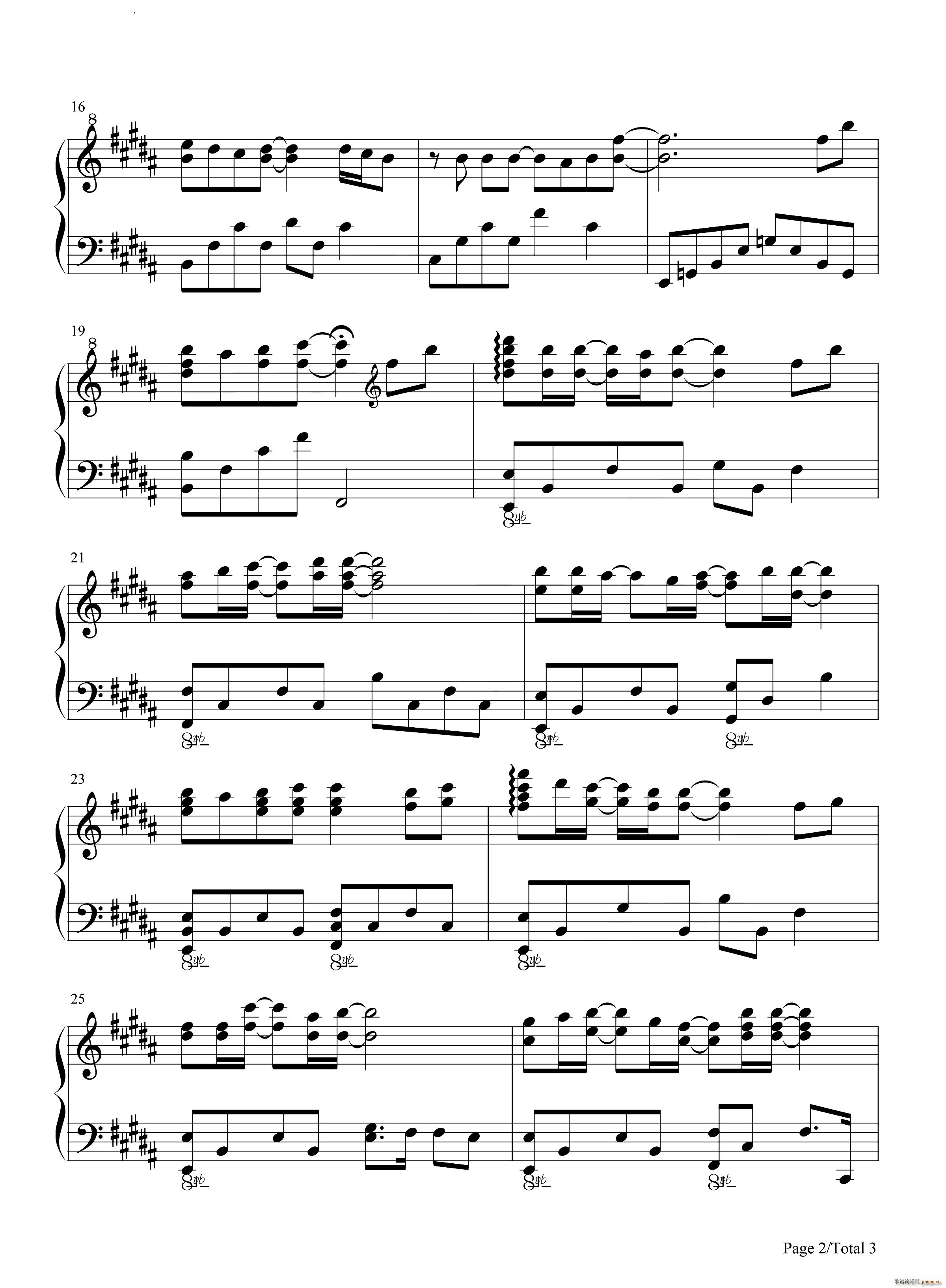 ROMA KiRA浪漫杀手OP(钢琴谱)3