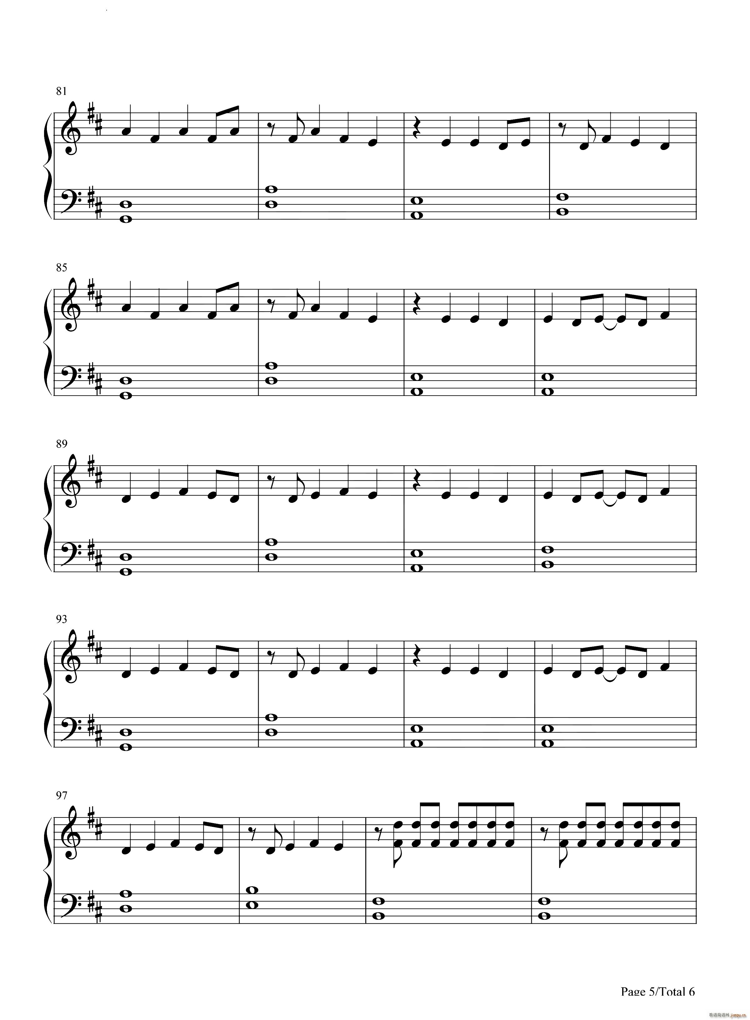 This Is Gospel简单钢琴版(钢琴谱)6