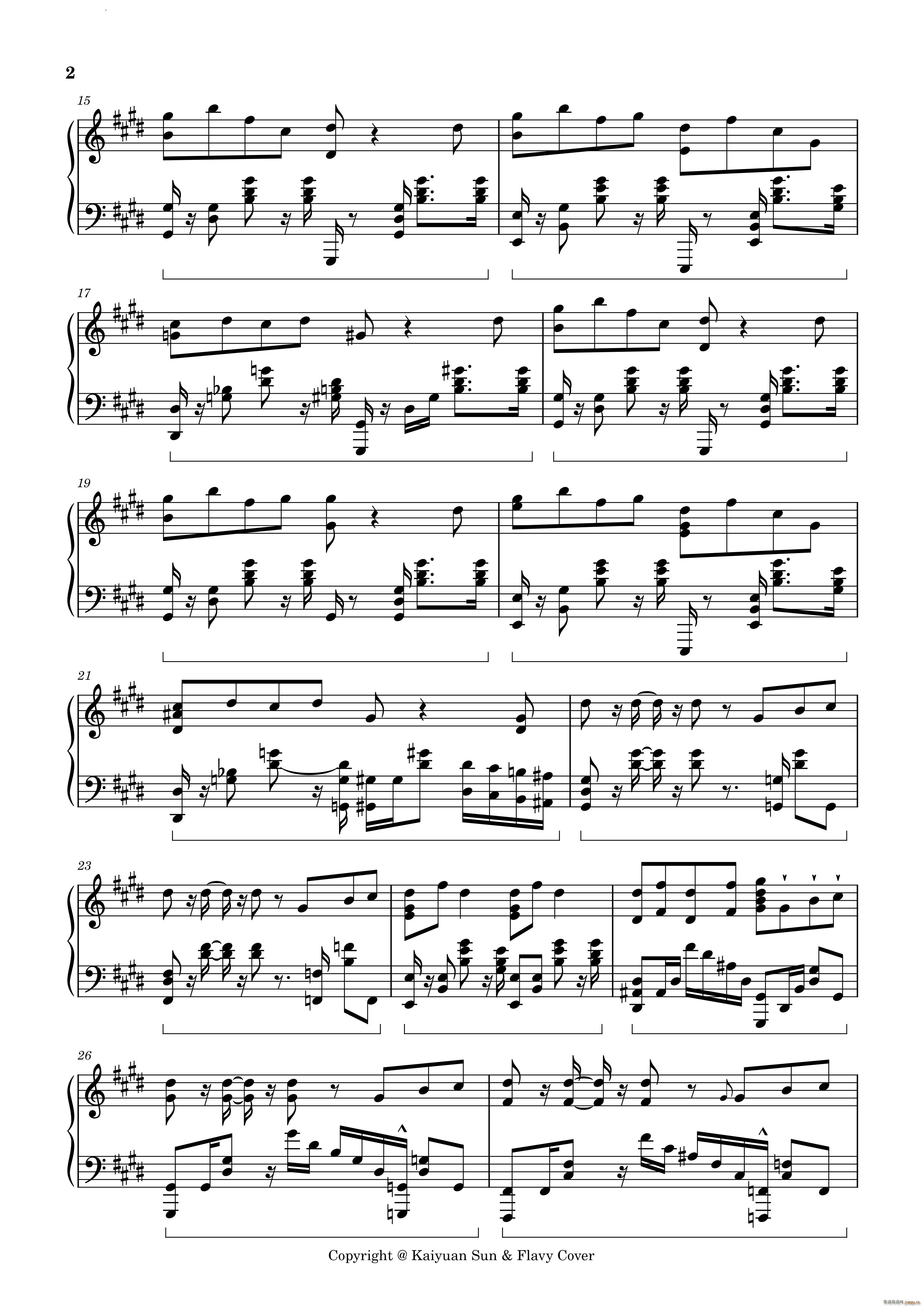 IDOL偶像(钢琴谱)3