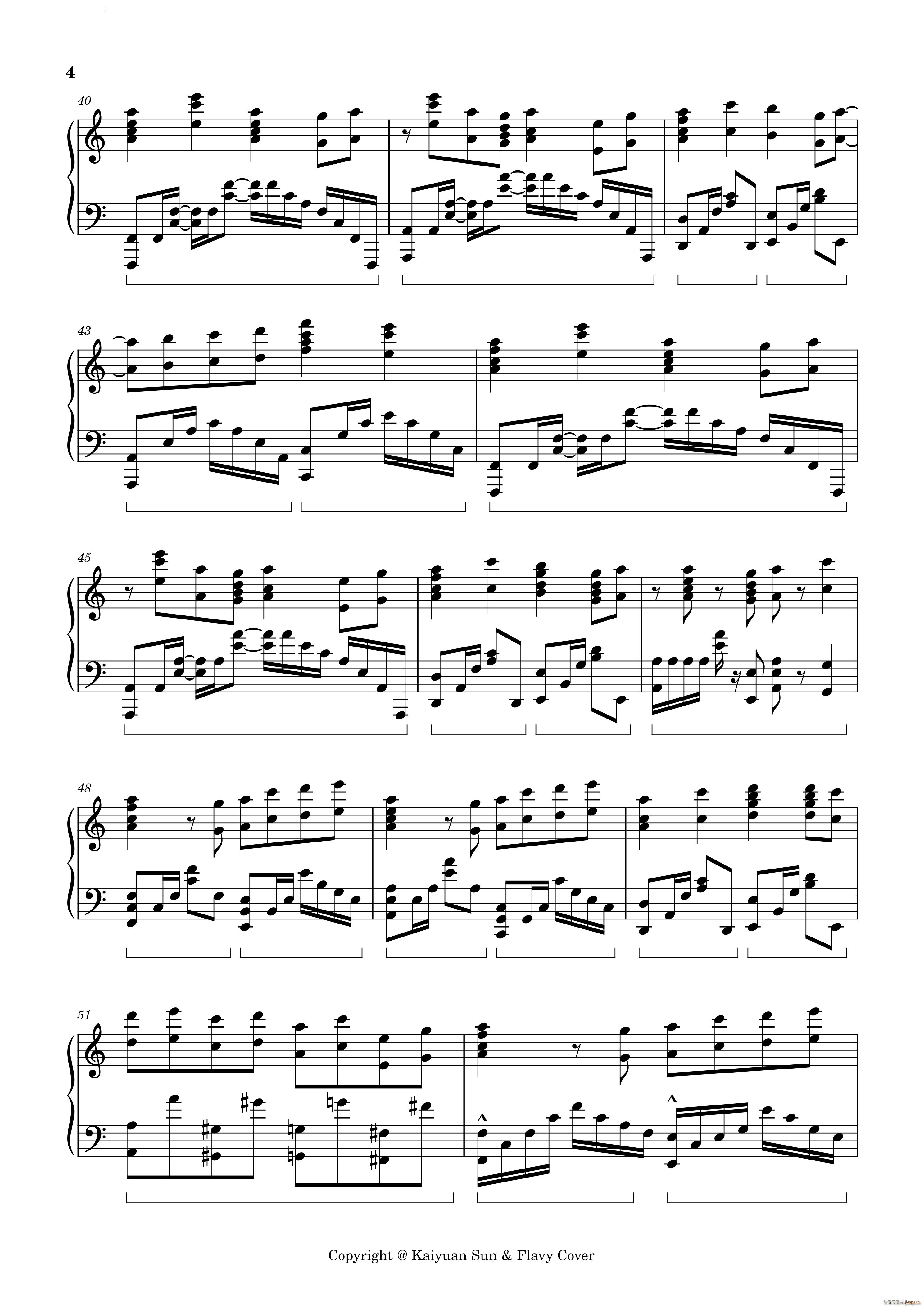 IDOL偶像(钢琴谱)5