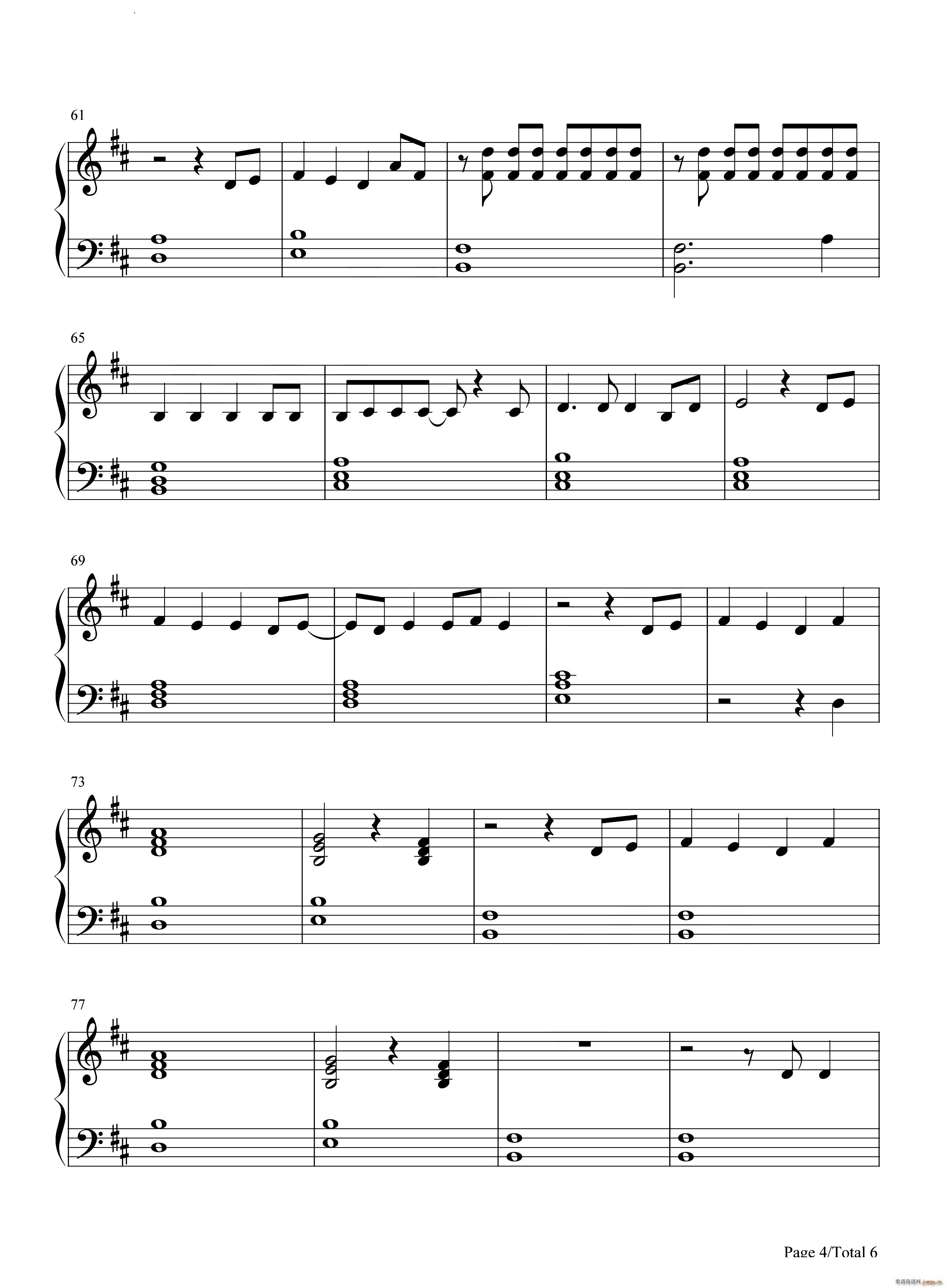 This Is Gospe简单钢琴版(钢琴谱)5