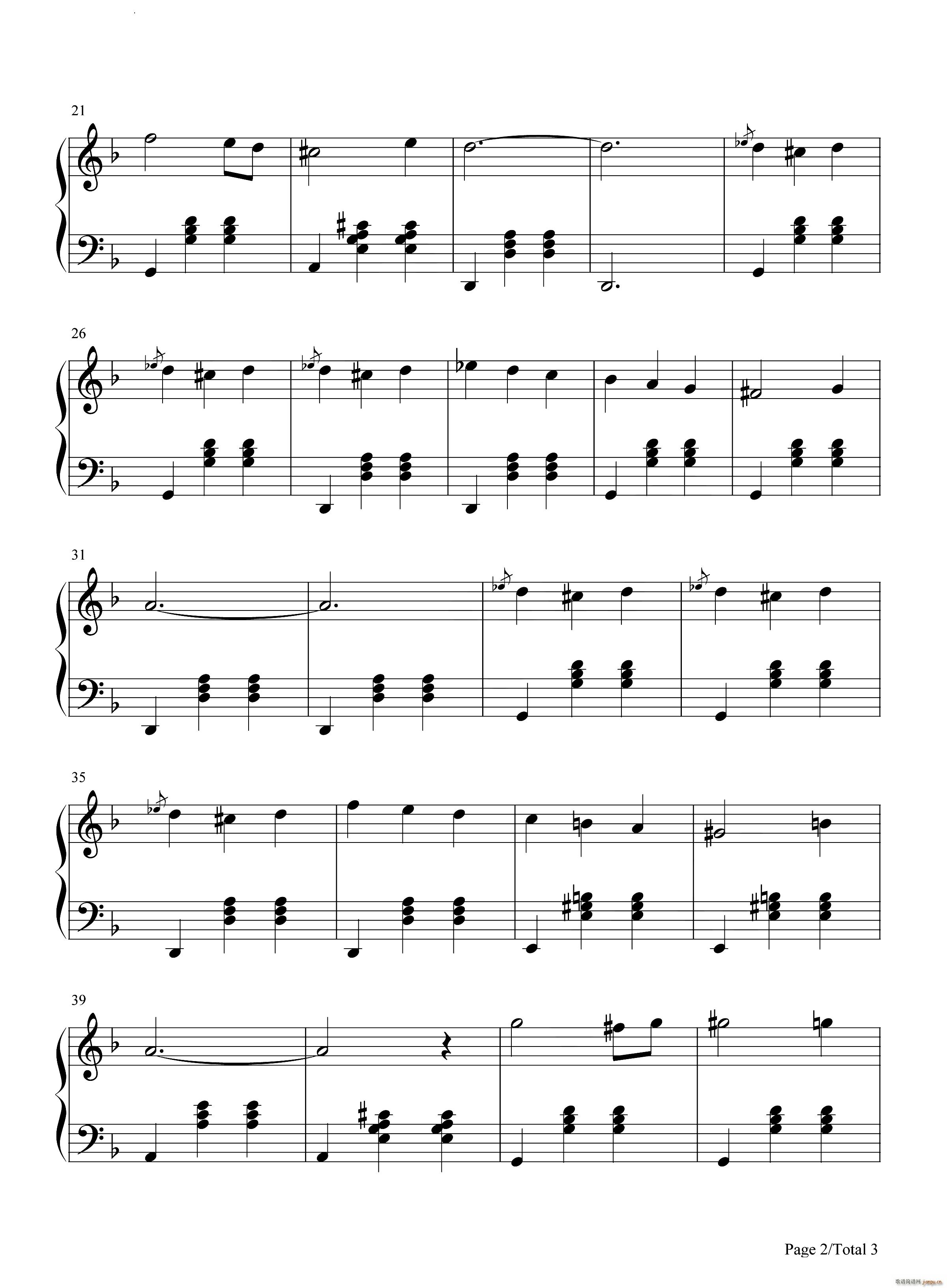 The Godfather Waltz教父插曲(钢琴谱)3