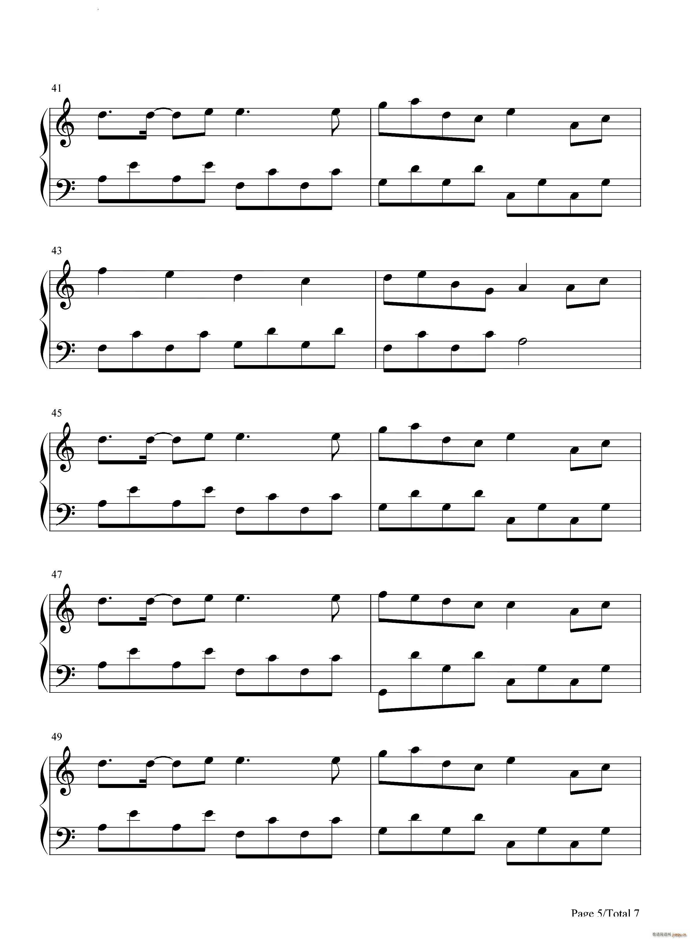 千本樱原神风物之诗琴谱 原琴谱(钢琴谱)6