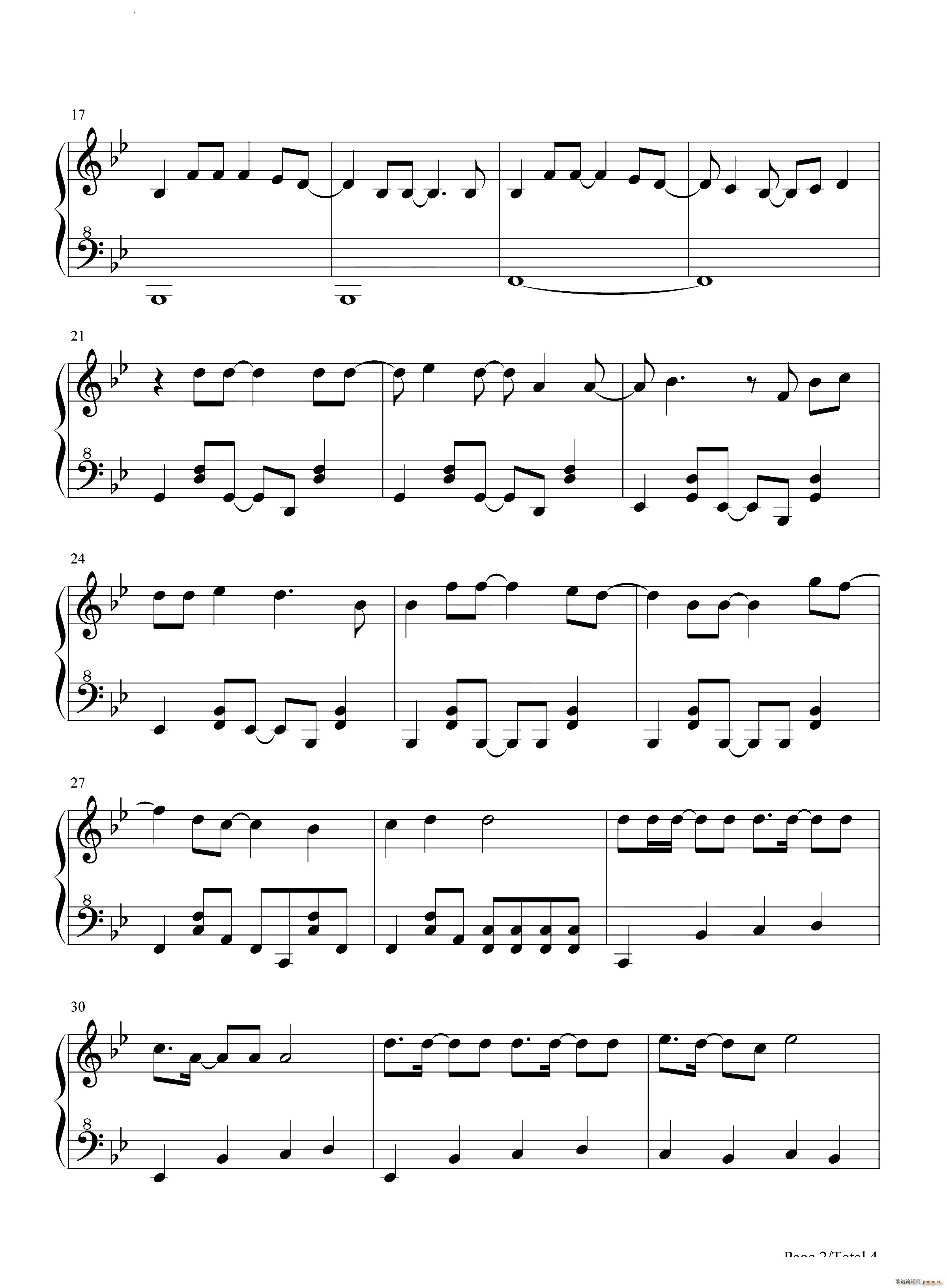 絆ノ奇跡鬼灭之刃锻刀村篇 原神风物之诗琴谱 原琴谱(钢琴谱)3