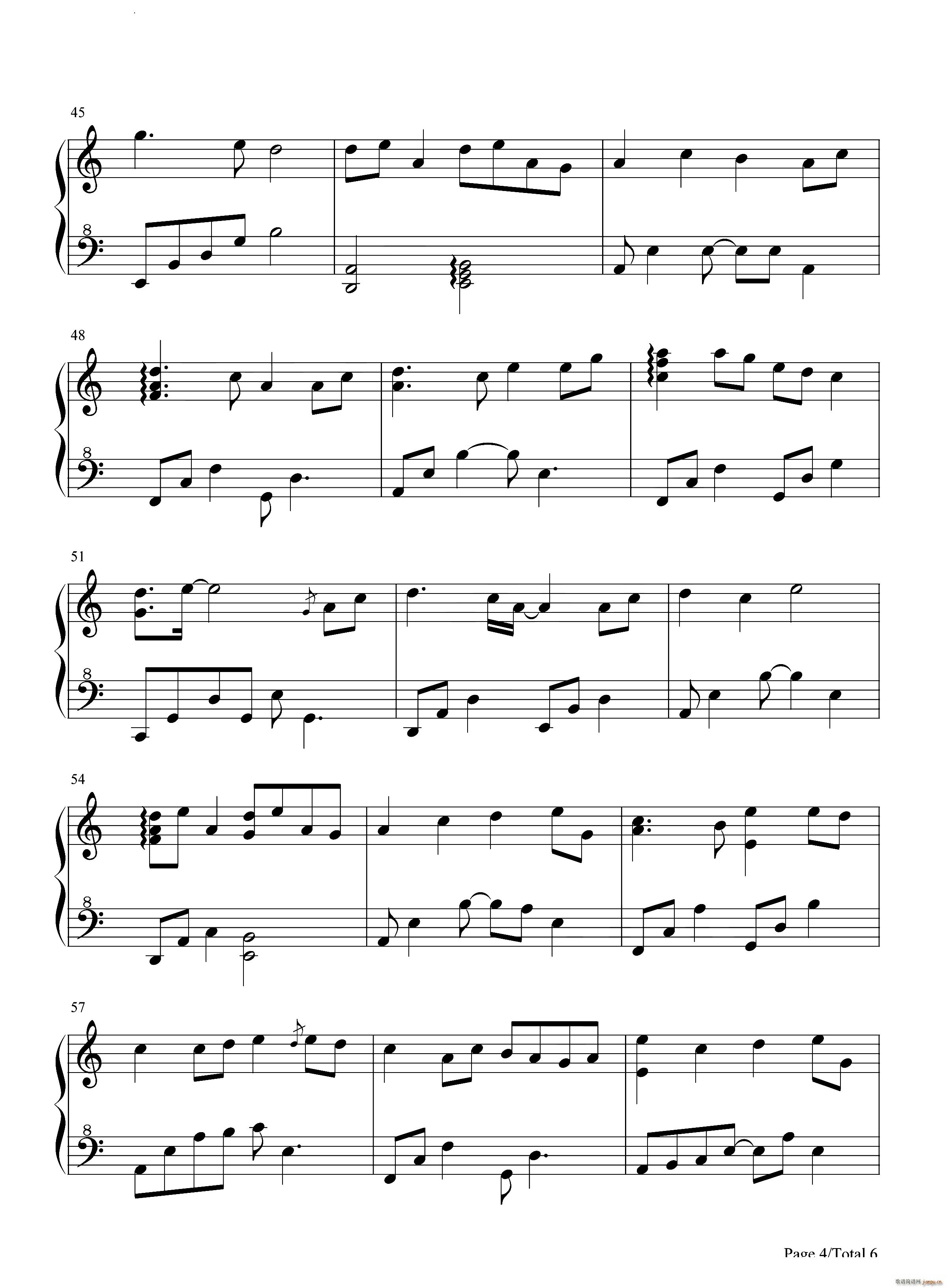 大鱼原神风物之诗琴谱 原琴谱(钢琴谱)5