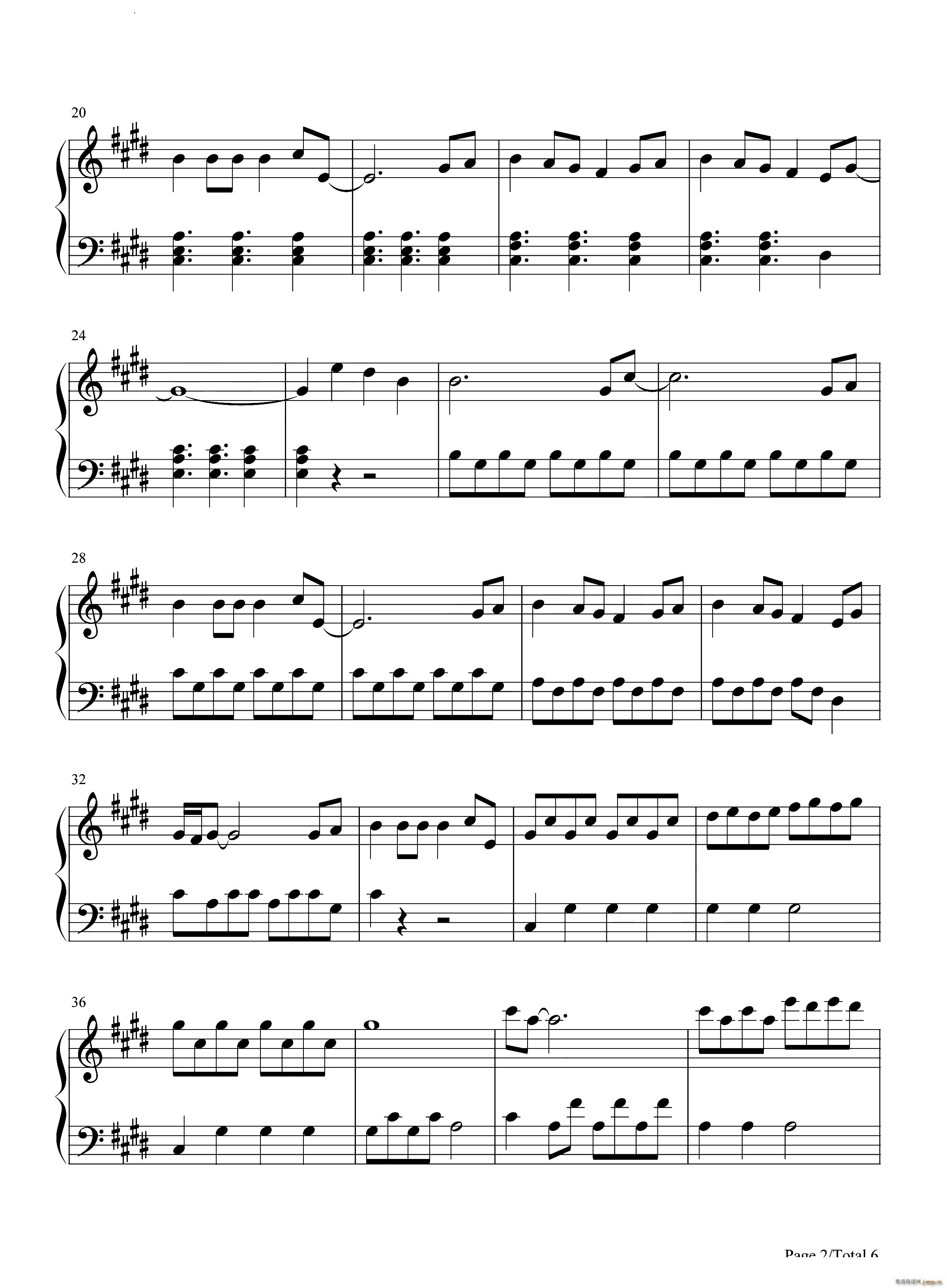 MiracleCalvin Harris ft Ellie Goulding(钢琴谱)3