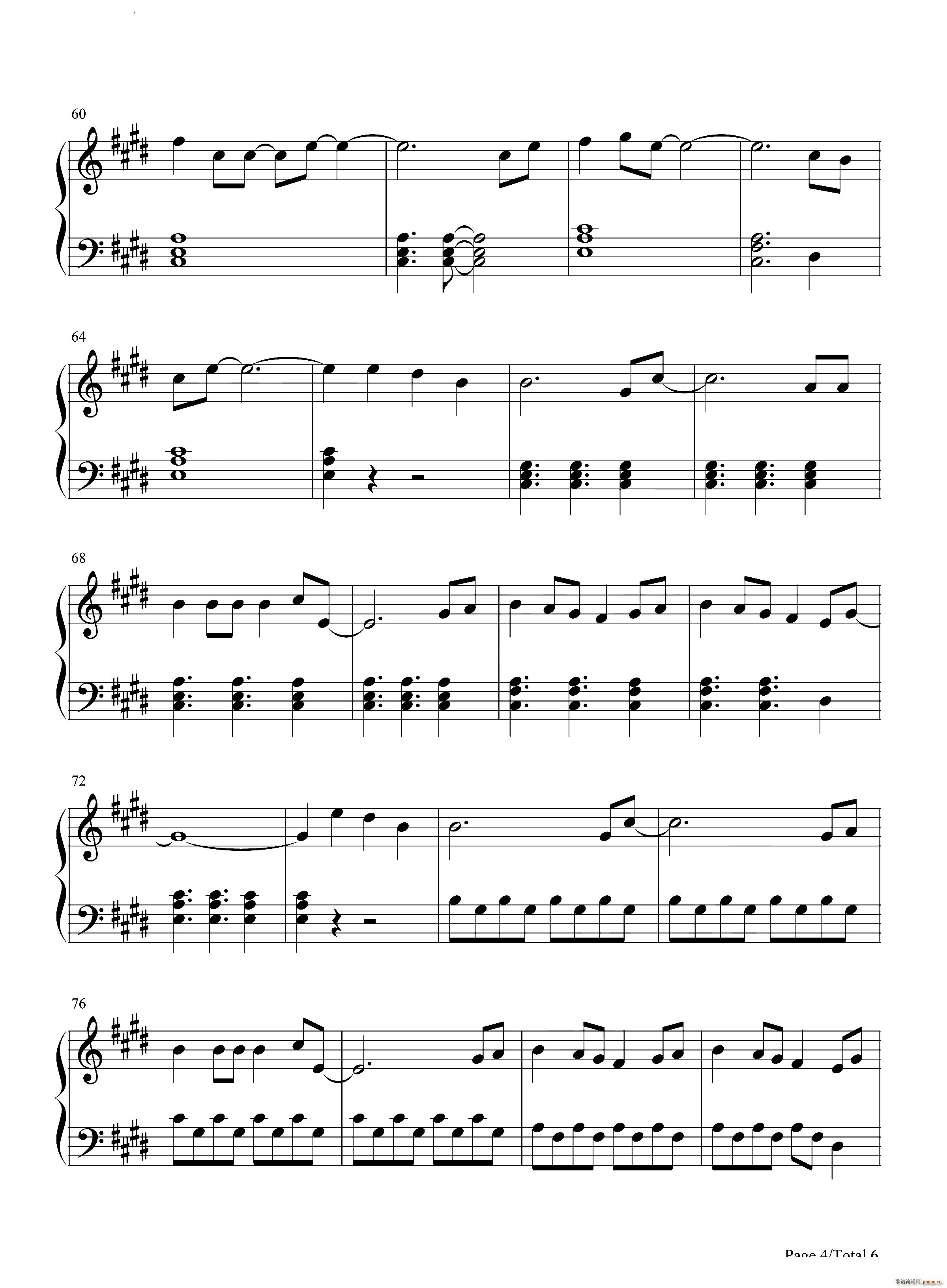 MiracleCalvin Harris ft Ellie Goulding(钢琴谱)5