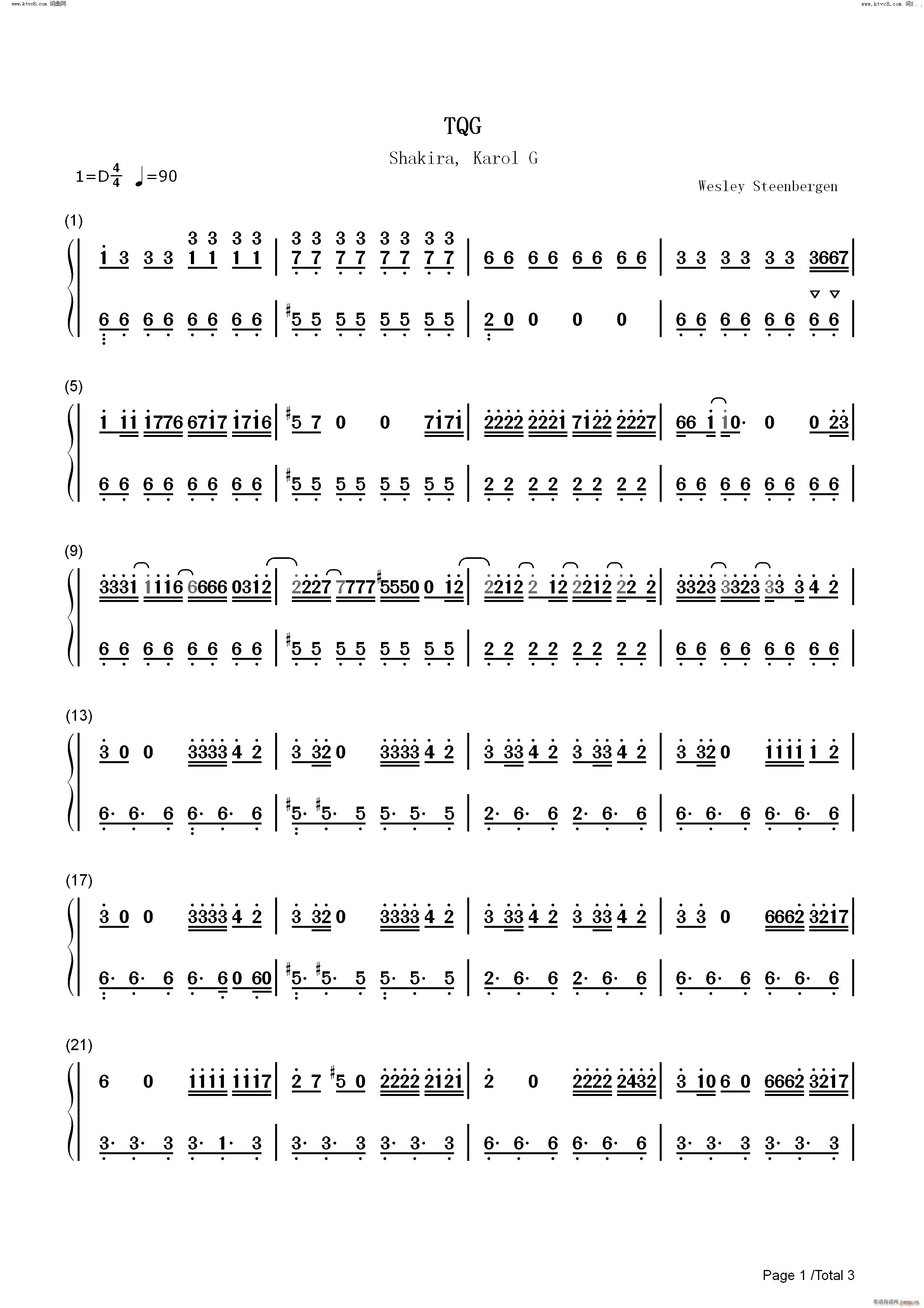 TQG(钢琴谱)7