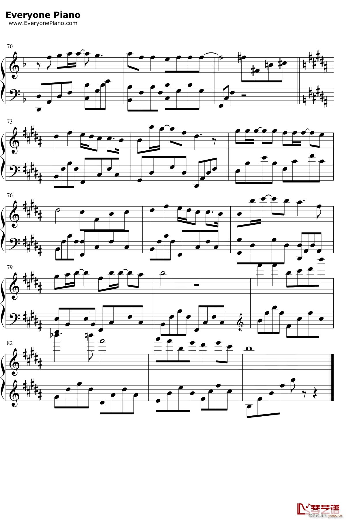 黑板情书(钢琴谱)5