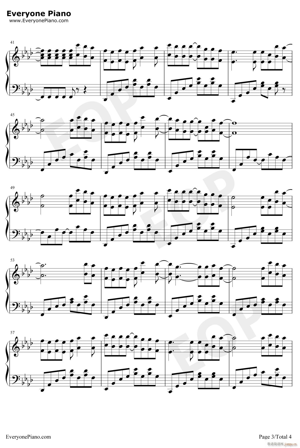 赢在江湖(钢琴谱)3