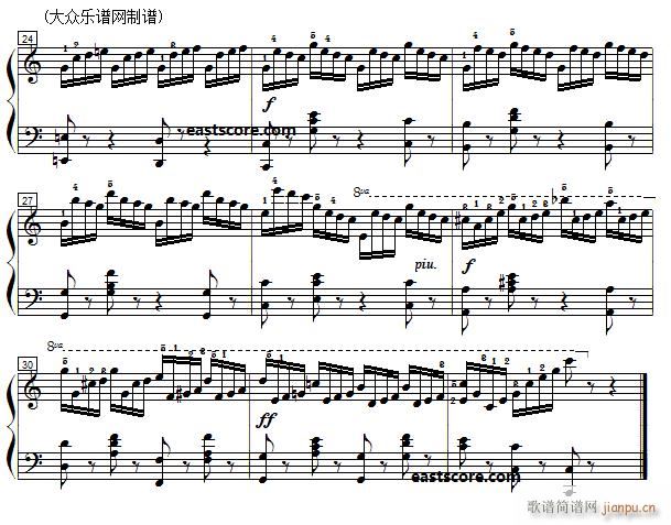 车尔尼 钢琴快速练习曲 Czerny 299 第6首 及练习提示(钢琴谱)3