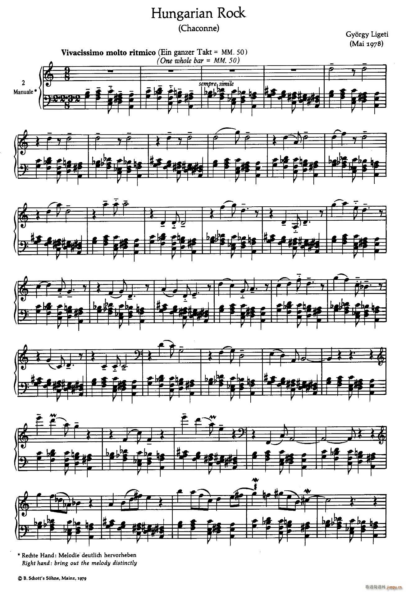 Hungarian Rock 匈牙利摇滚(钢琴谱)1