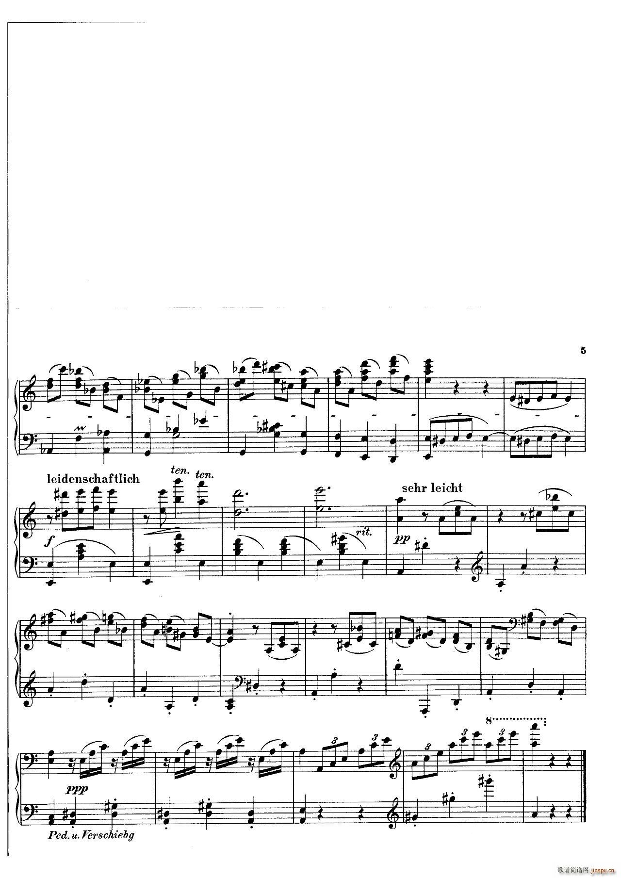 封 泽姆林斯基 Landliche Tanzee Op 1 乡村舞曲(钢琴谱)3