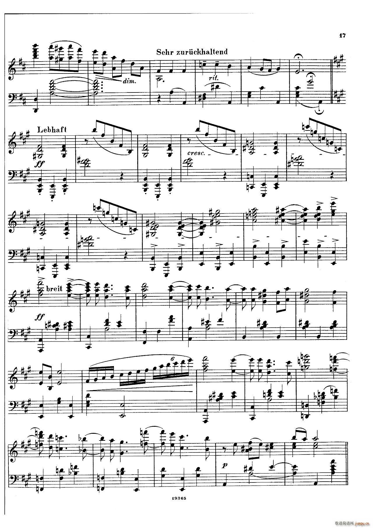 封 泽姆林斯基 Landliche Tanzee Op 1 乡村舞曲(钢琴谱)16