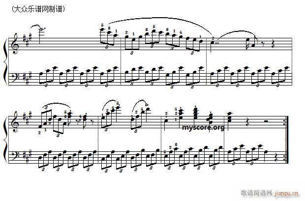 车尔尼 小钢琴家 Czerny 823 第65首 及练习提示(钢琴谱)3