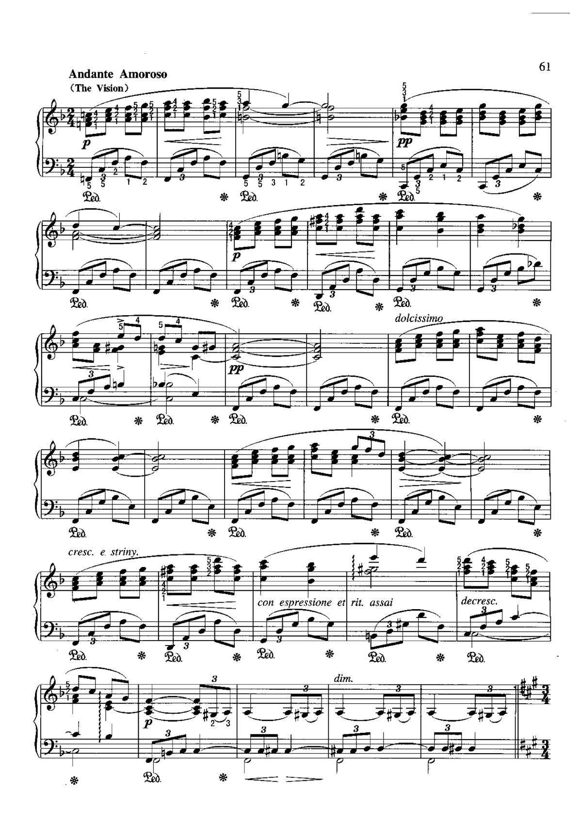 舞会后的爱之梦 不可不弹的世界钢琴名曲100首(钢琴谱)3