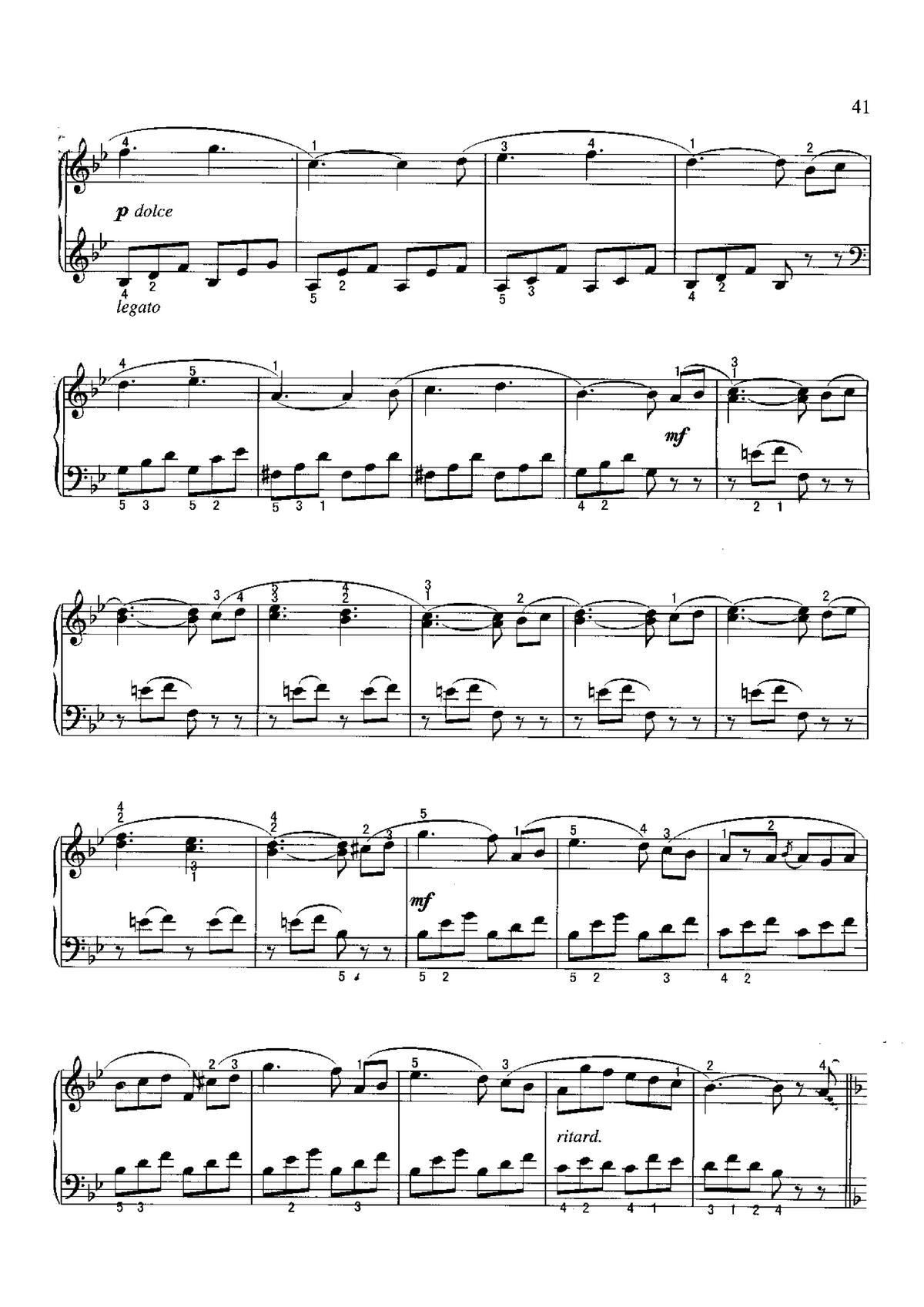 勿忘我 不可不弹的世界钢琴名曲100首(钢琴谱)3