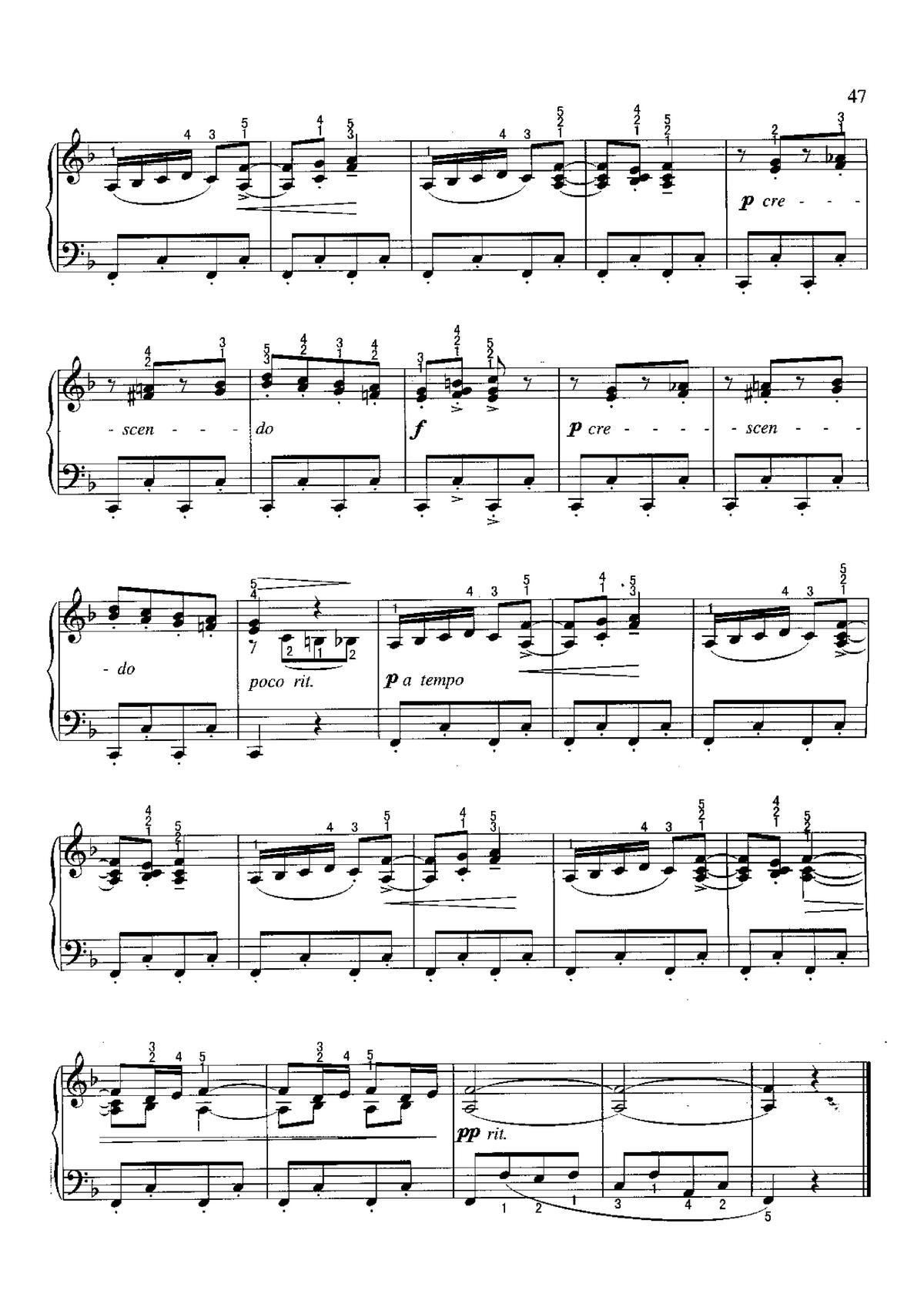 纺纱曲 不可不弹的世界钢琴名曲100首(钢琴谱)3