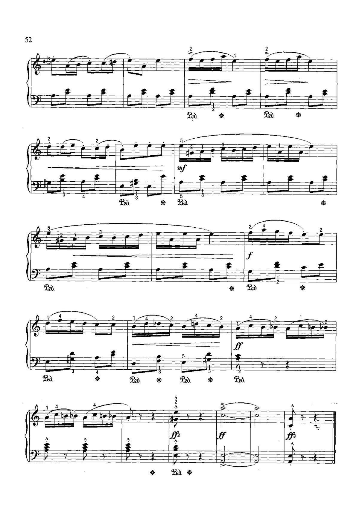 吉普赛营地 不可不弹的世界钢琴名曲100首(钢琴谱)5