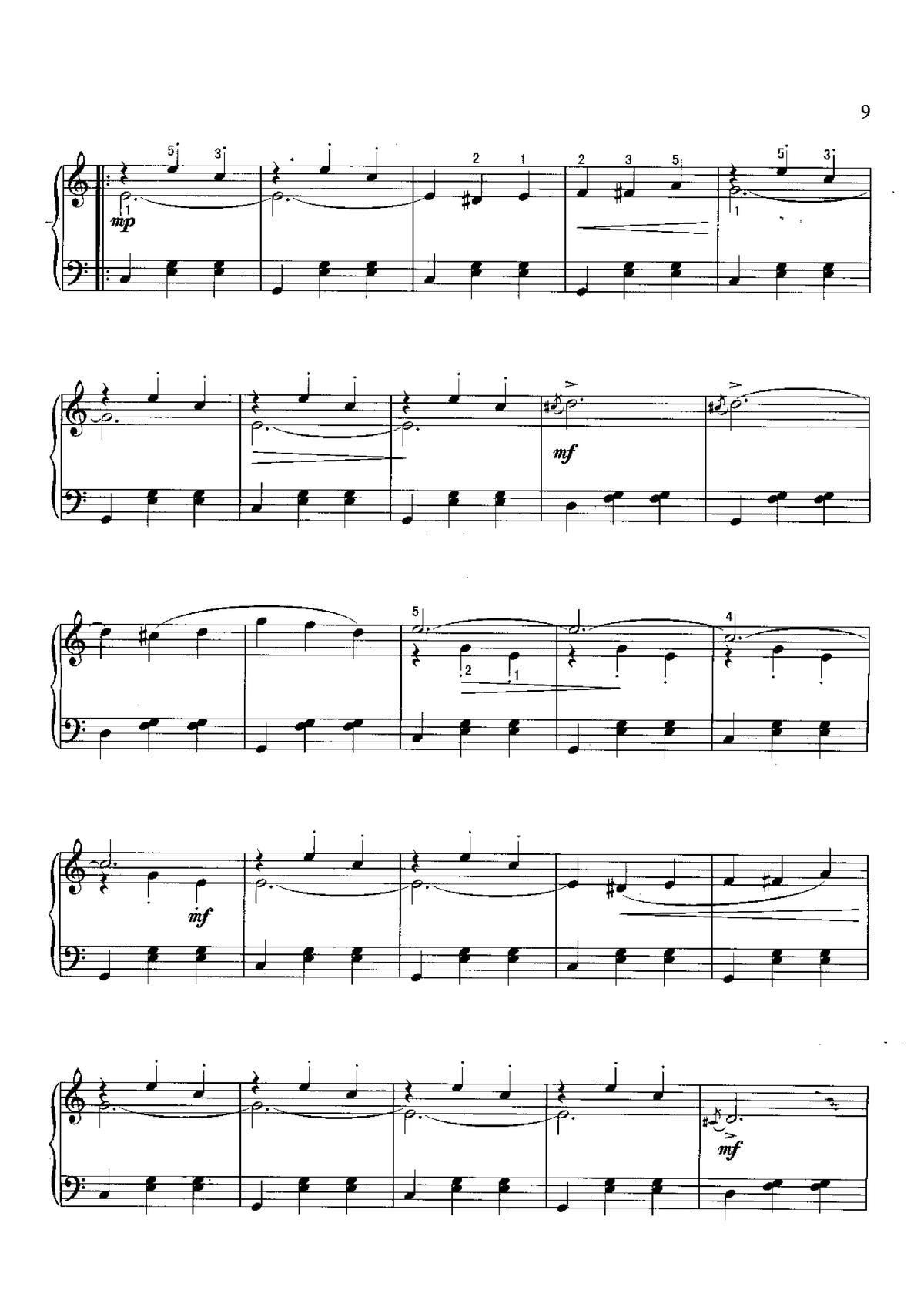 杜鹃圆舞曲 不可不弹的世界钢琴名曲100首(钢琴谱)3