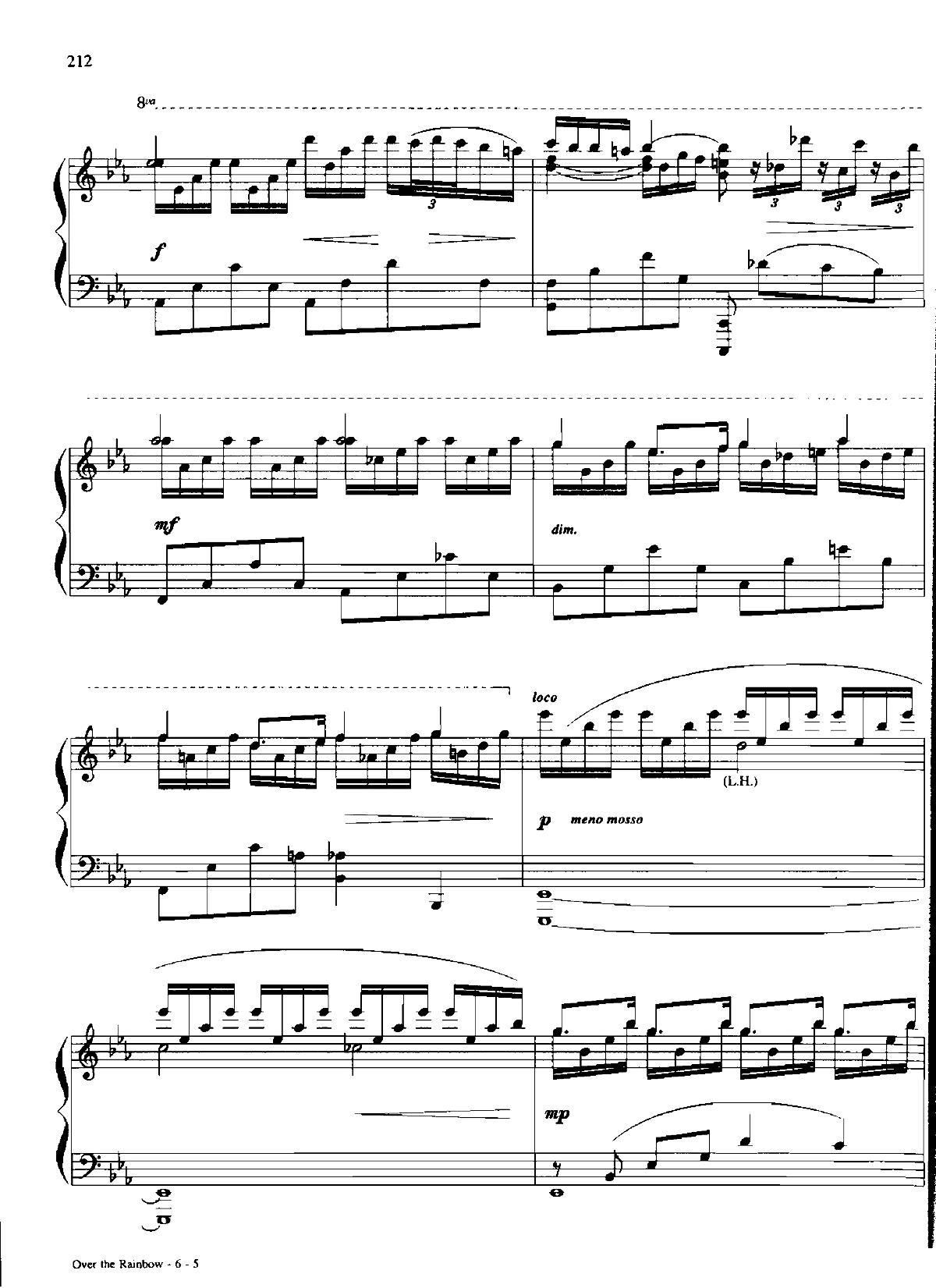 OVER THE RAINBOW Dan Coates 流行情调 集(钢琴谱)5