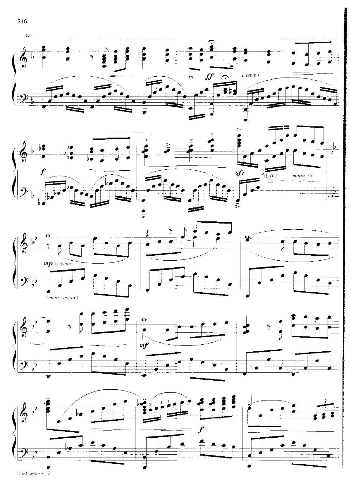 THE PRAYER Dan Coates 流行情调 集(钢琴谱)3