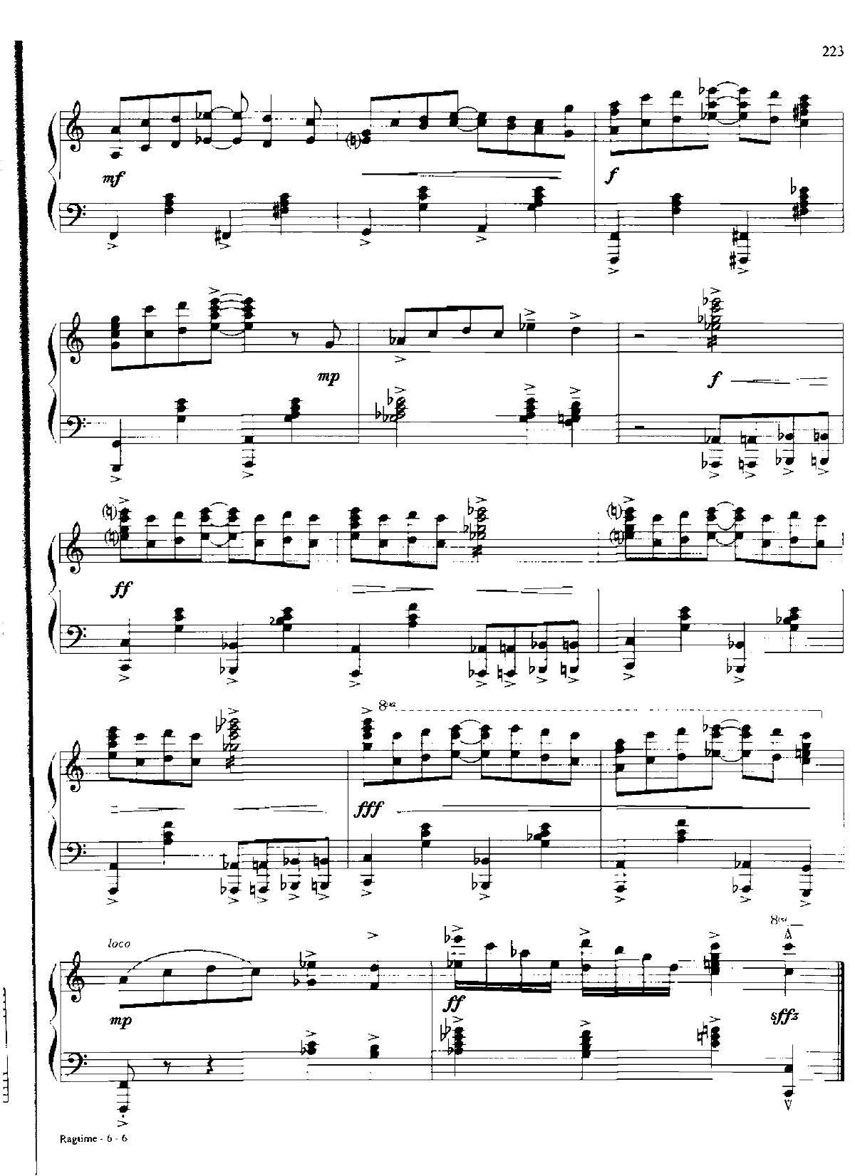 RAGTIME Dan Coates 流行情调 集(钢琴谱)6