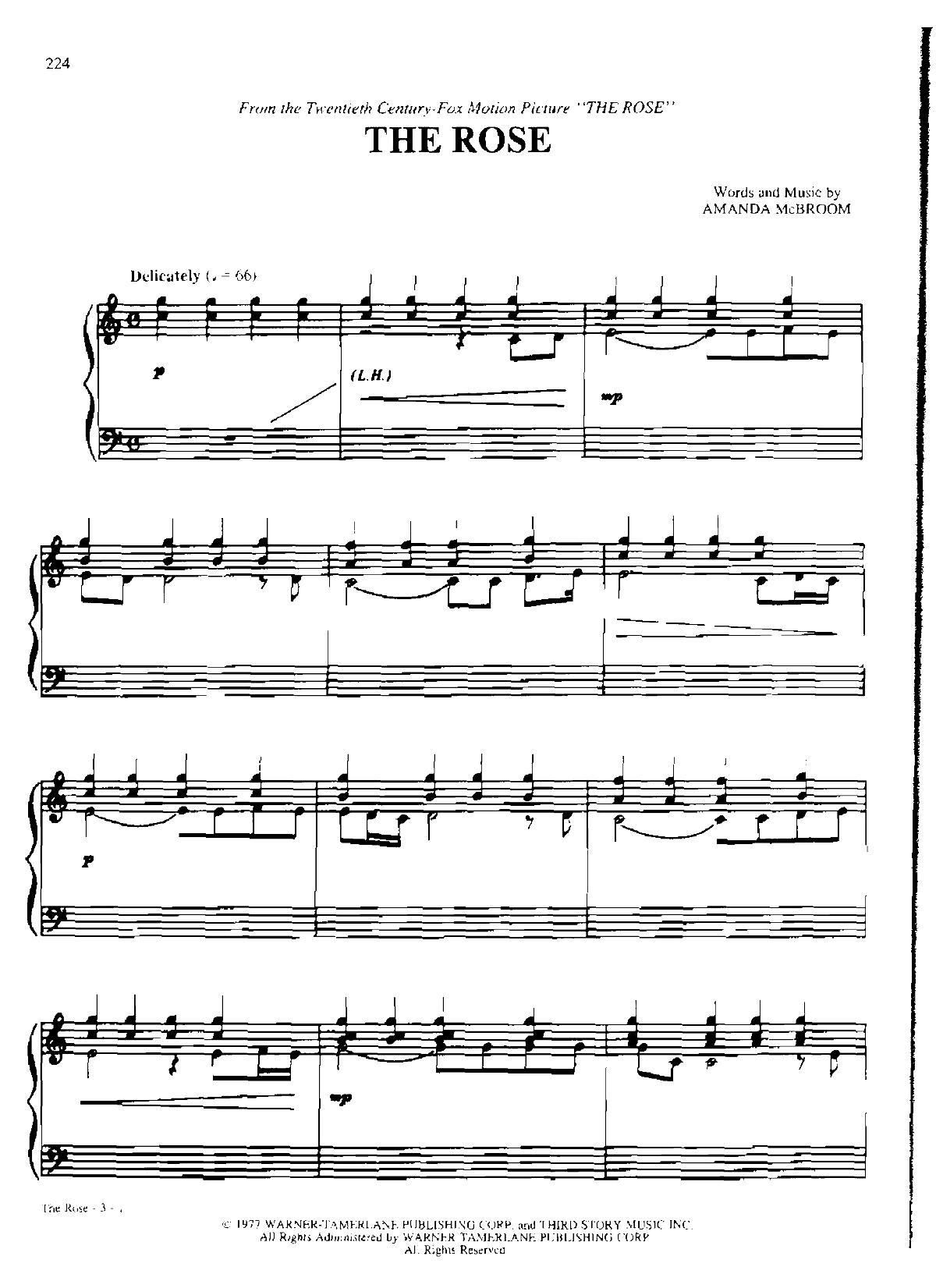 THE ROSE Dan Coates 流行情调 集(钢琴谱)1