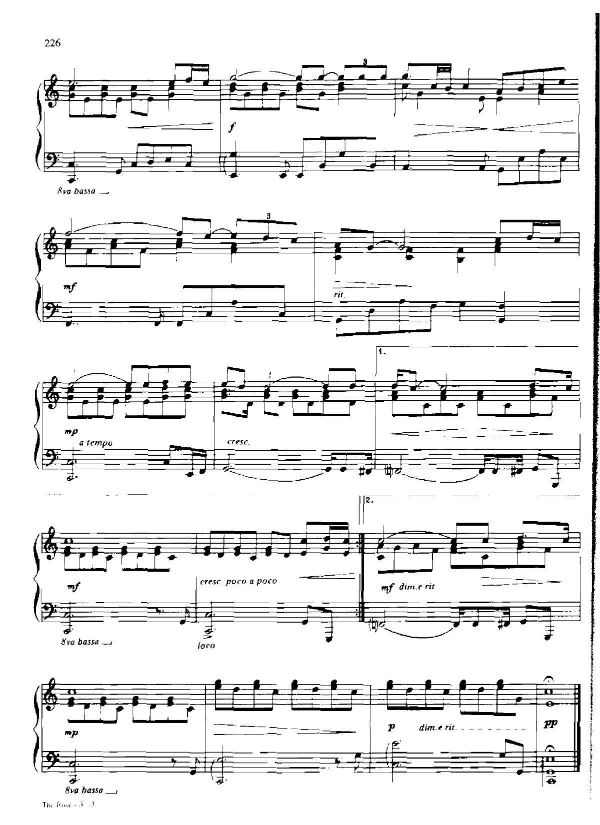 THE ROSE Dan Coates 流行情调 集(钢琴谱)3