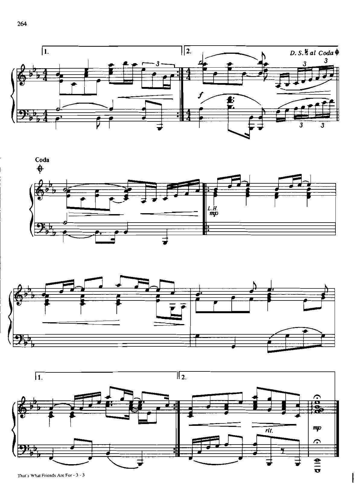 THAT S WHAT FRIENDS ARE FOR Dan Coates 流行情调 集(钢琴谱)3