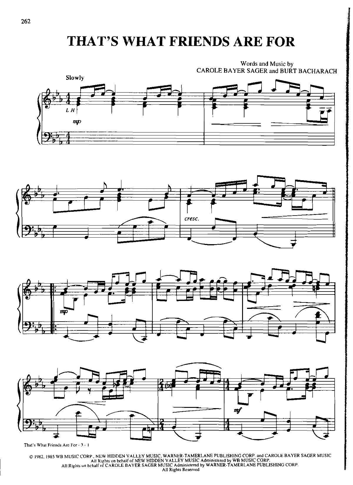 THAT S WHAT FRIENDS ARE FOR Dan Coates 流行情调 集(钢琴谱)1