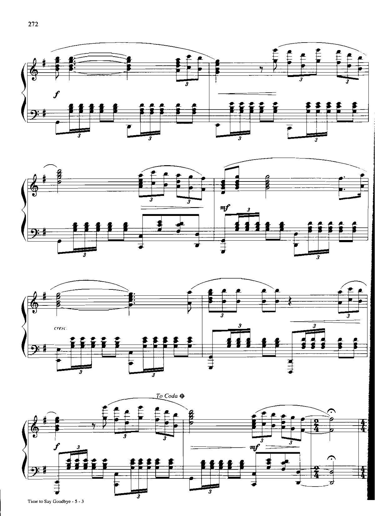 TIME TO SAY GOODBYE Dan Coates 流行情调 集(钢琴谱)3