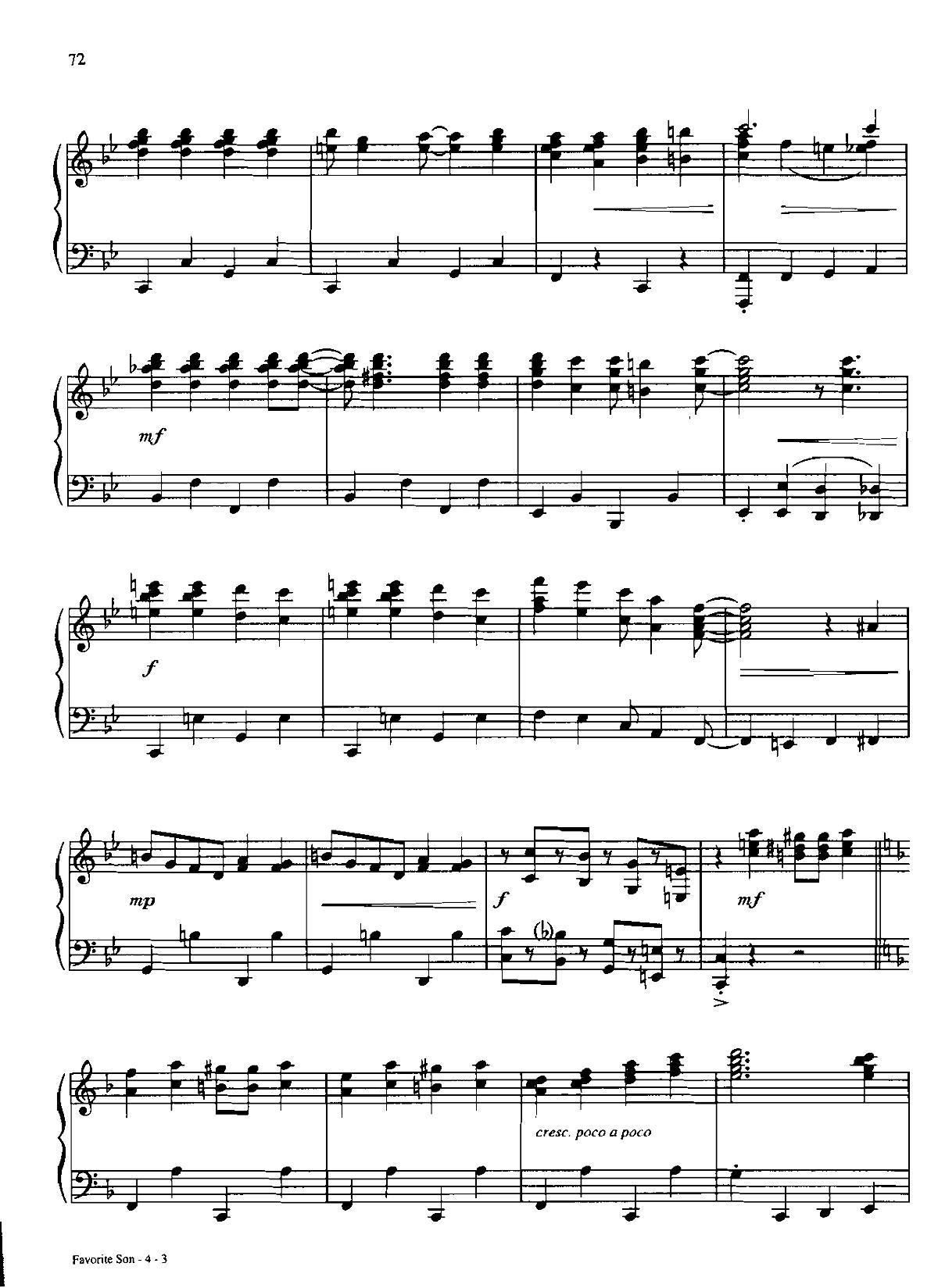 favorite son Dan Coates 流行情调 集(钢琴谱)3