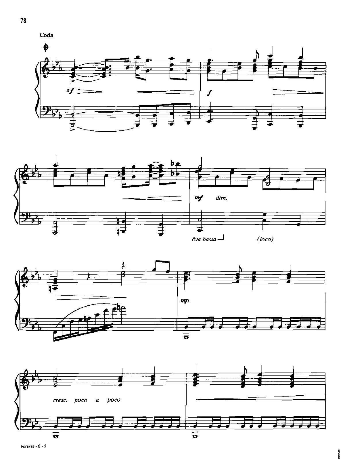 forever Dan Coates 流行情调 集(钢琴谱)5