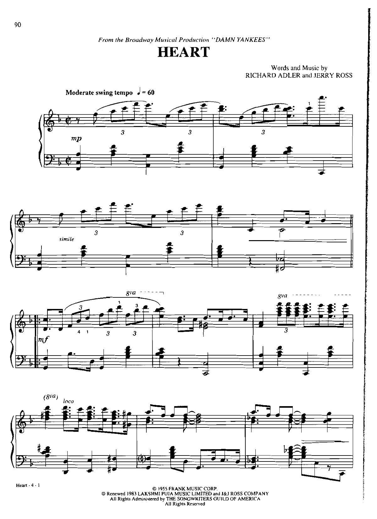 heart Dan Coates 流行情调 集(钢琴谱)1