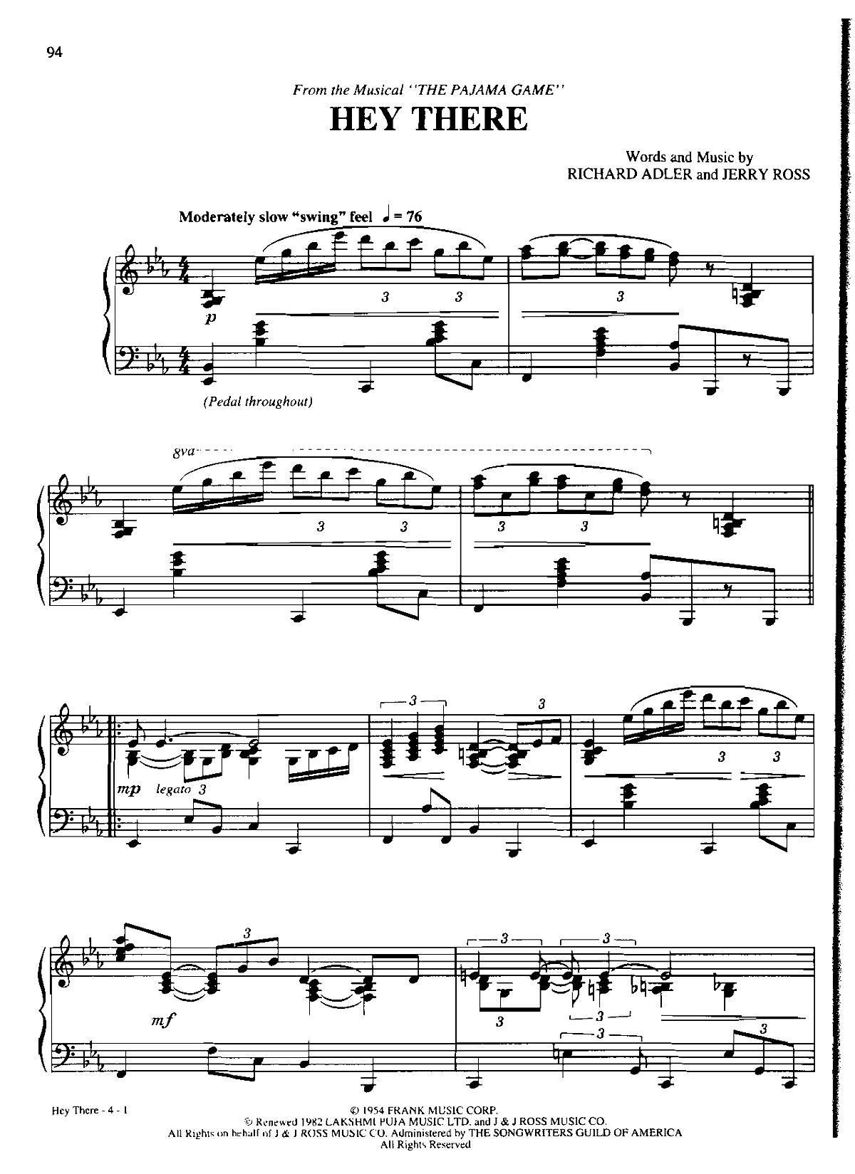 hey there Dan Coates 流行情调 集(钢琴谱)1