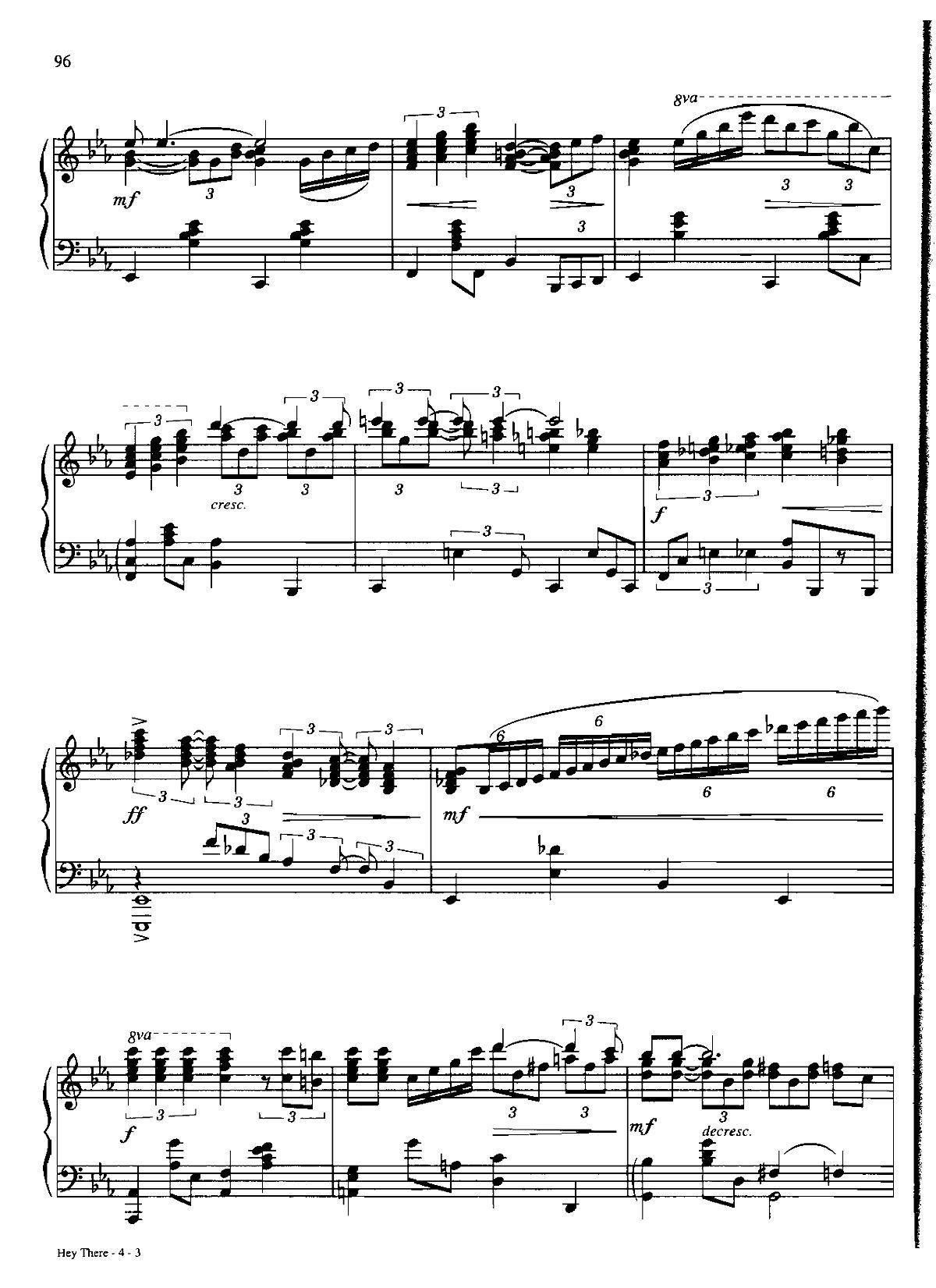 hey there Dan Coates 流行情调 集(钢琴谱)3