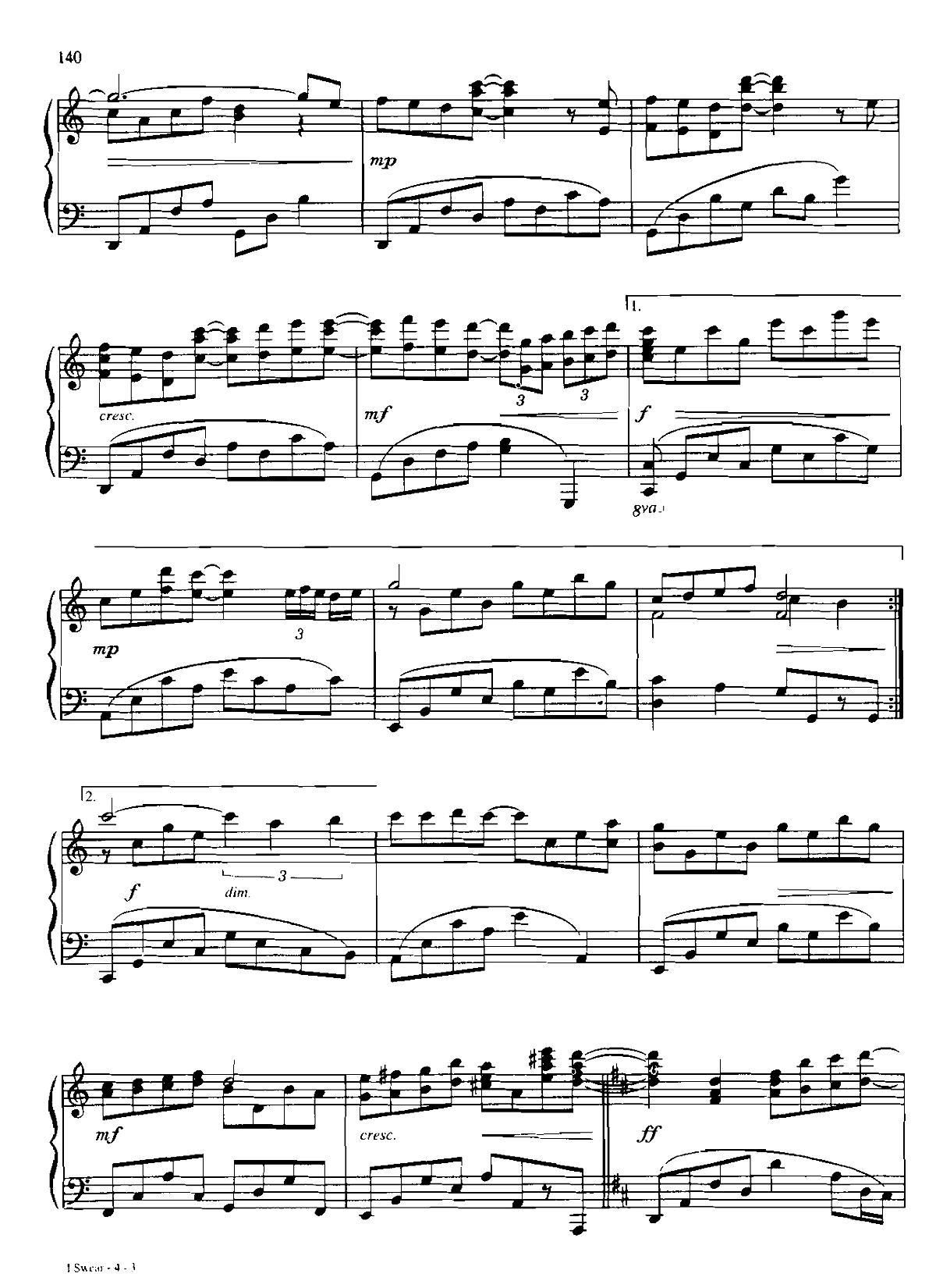 I SWEAR Dan Coates 流行情调 集(钢琴谱)3