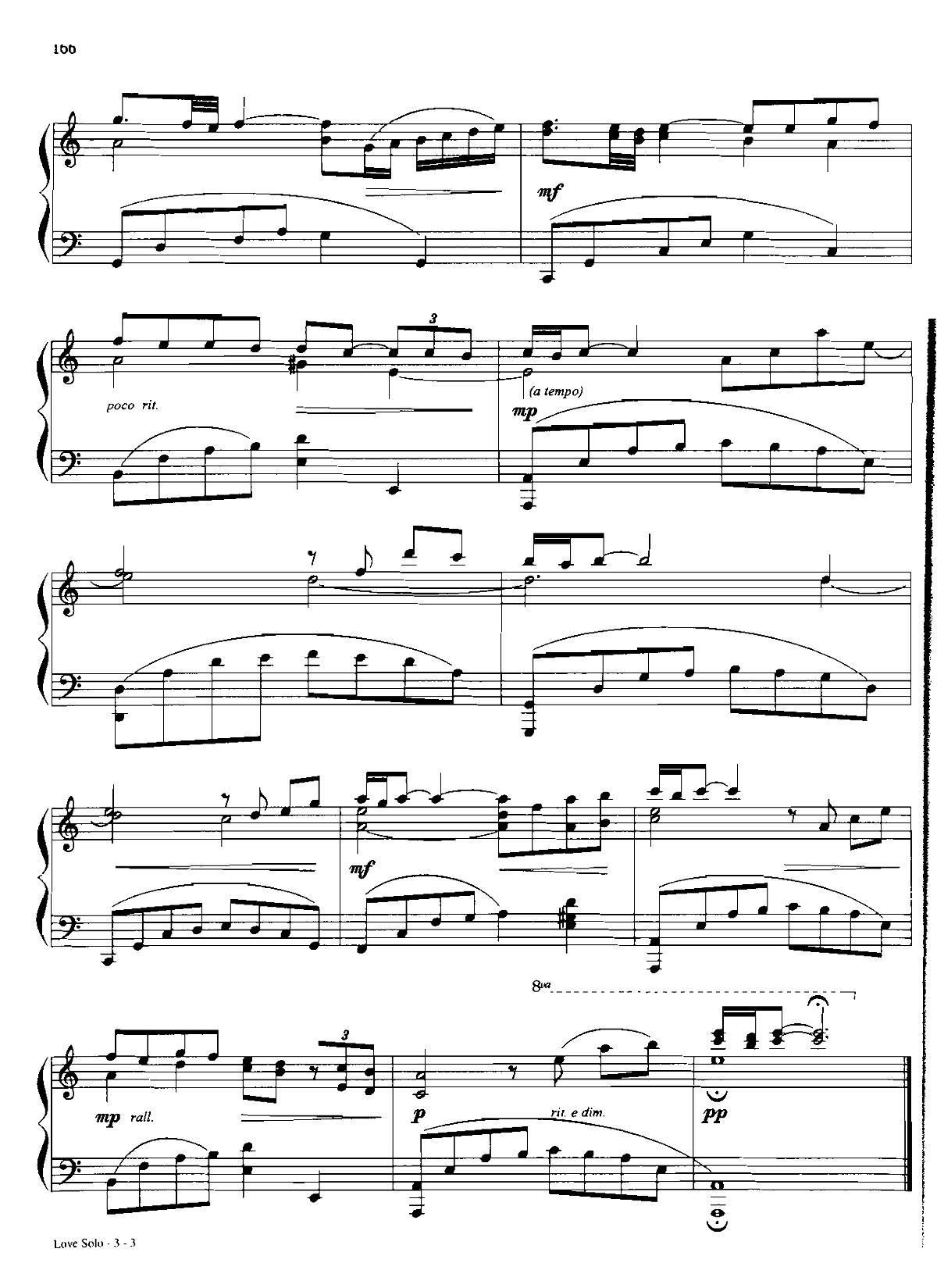 LOVE SOLO Dan Coates 流行情调 集(钢琴谱)3