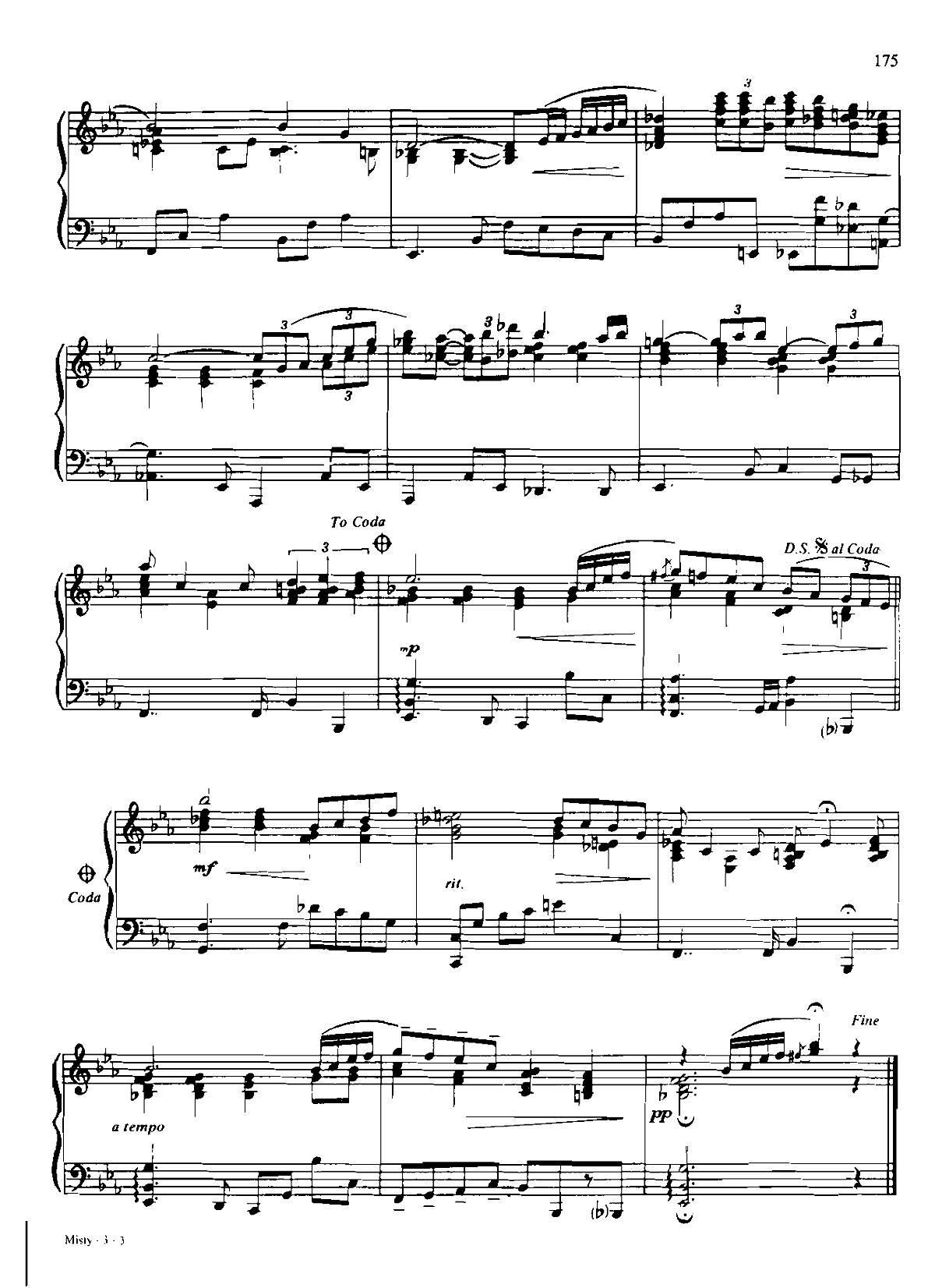 MISTY Dan Coates 流行情调 集(钢琴谱)3