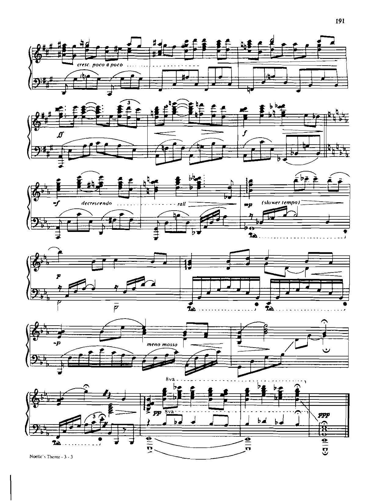 NOELLE S THEME Dan Coates 流行情调 集(钢琴谱)3