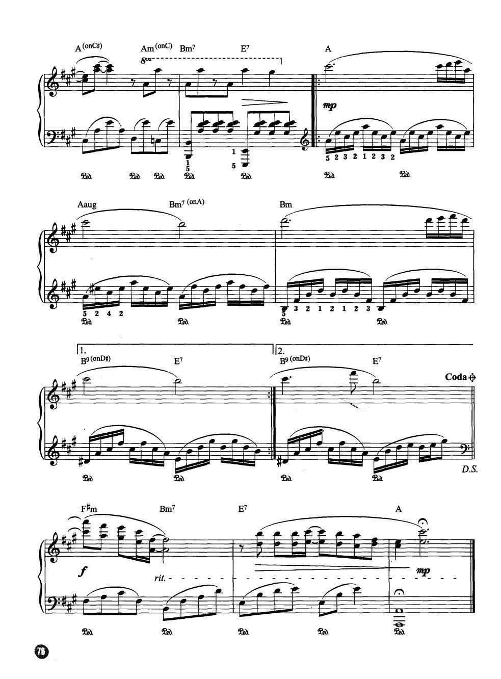 情不自禁 克莱德曼钢琴名曲最新精选Ⅱ(钢琴谱)3