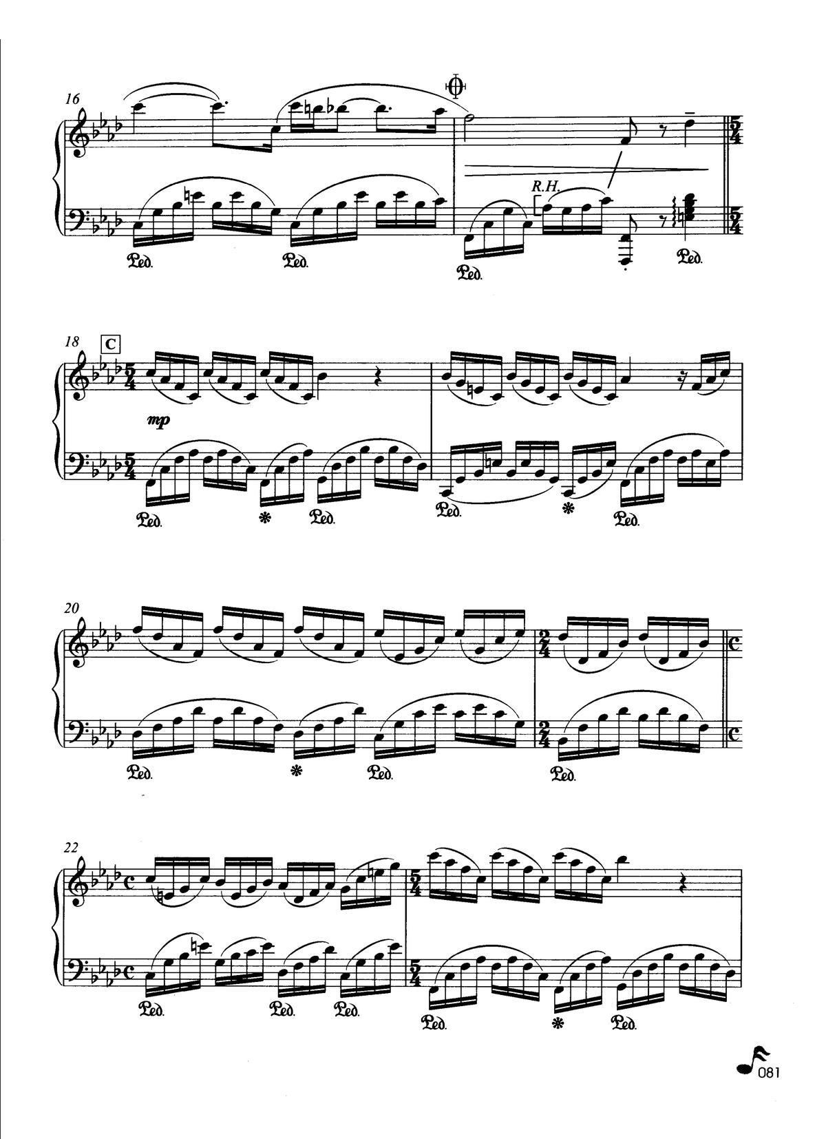 爱蕾亚娜的眼睛 克莱德曼钢琴名曲最新精选(钢琴谱)3