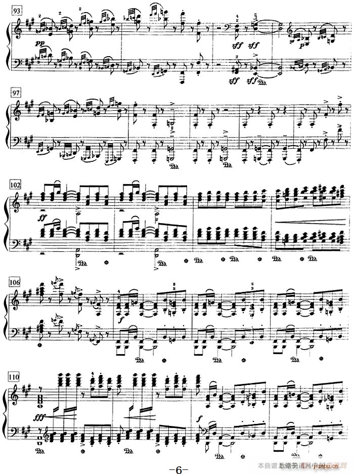 钢琴教程第八级 中外乐曲 小丑 Op 3 No 4(钢琴谱)6