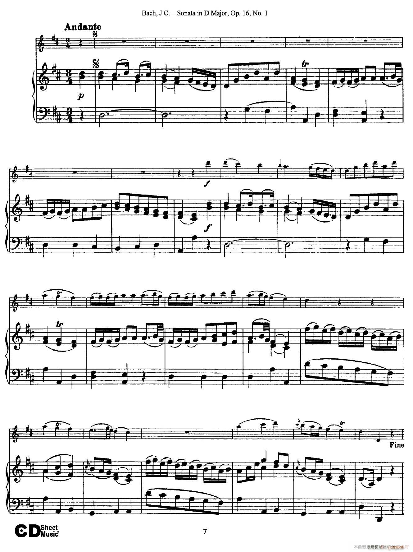 Sonata in D Major Op 16 No 1 钢琴伴奏(钢琴谱)7