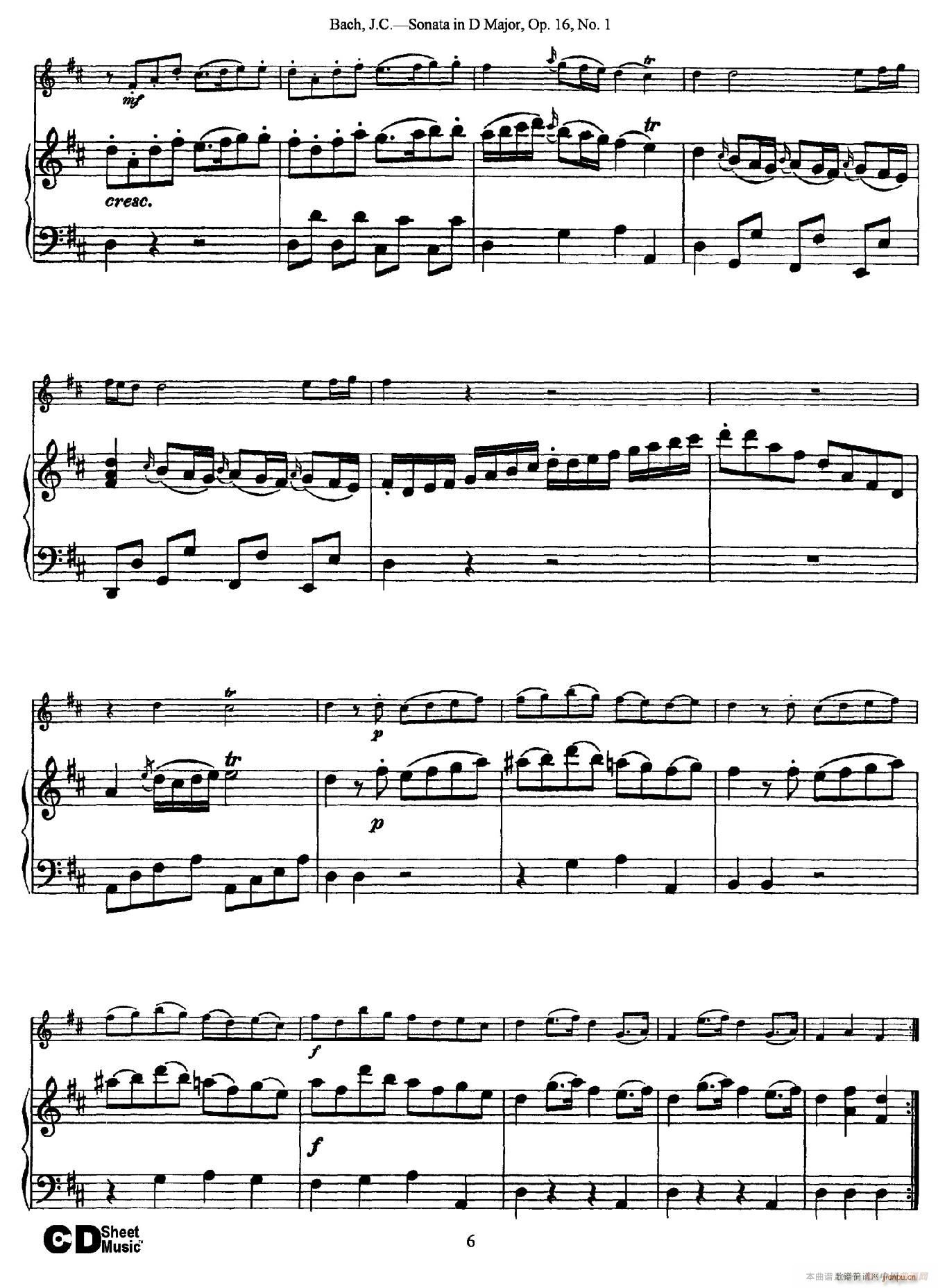 Sonata in D Major Op 16 No 1 钢琴伴奏(钢琴谱)6